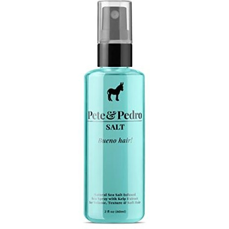 Pete & Pedro Salt - Natural Sea Salt Spray For Hair Men & Women  Adds Instant Volume  Texture  Thickness  & Light Hold | Texturizing & Thickening | As Seen On Shark Tank  2.0 Oz.