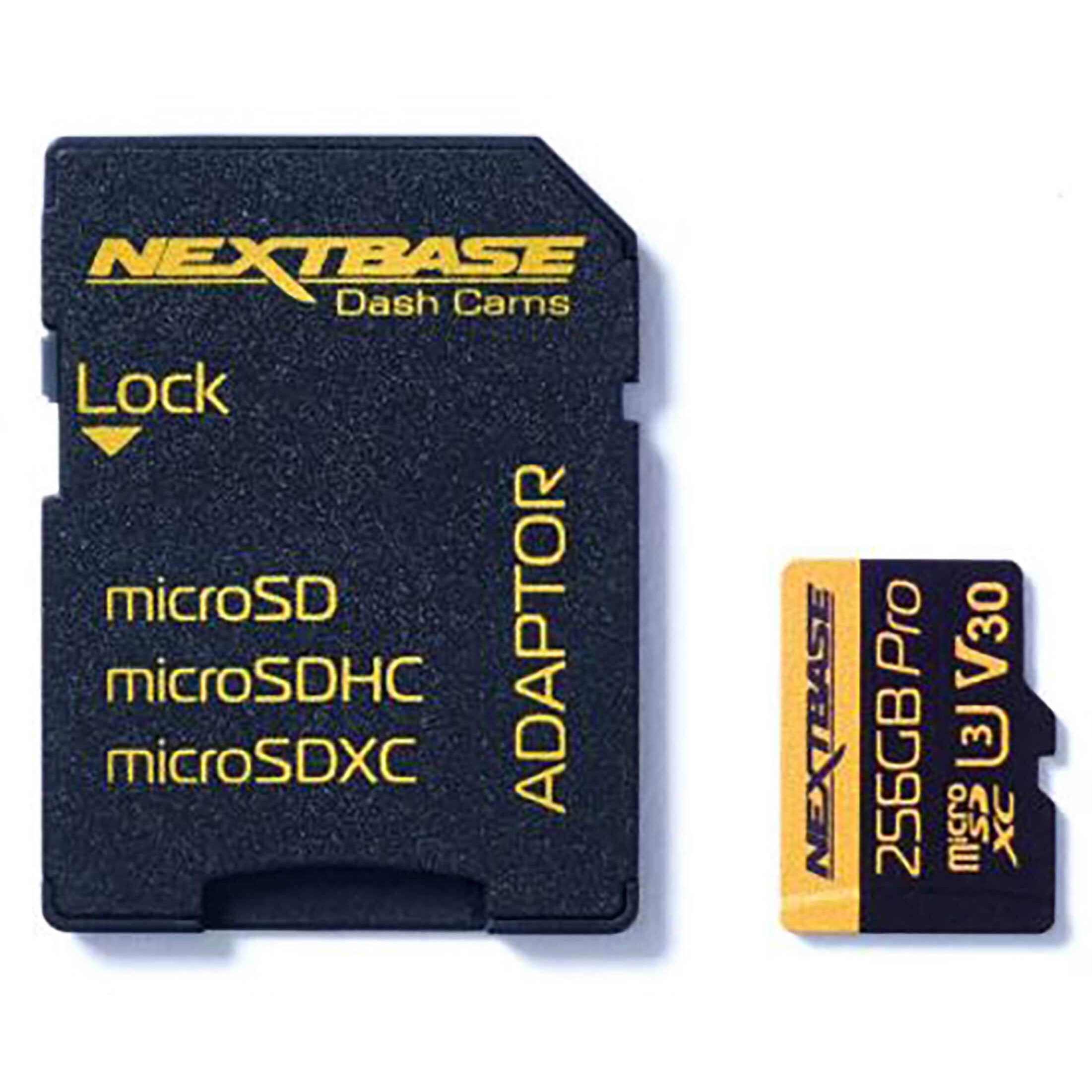 Nextbase 256Gb U3 Micro Sd Memory Card - With Adapter - Compatible With Nextbase In-Car Dash Cams Series 1 And 2