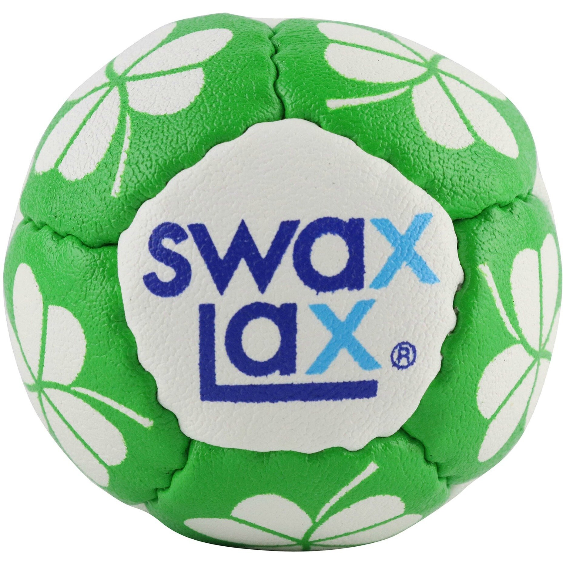 Swax Lax Lacrosse Training Ball - Indoor Outdoor Practice Less Bounce & Rebounds (1 Shamrock)