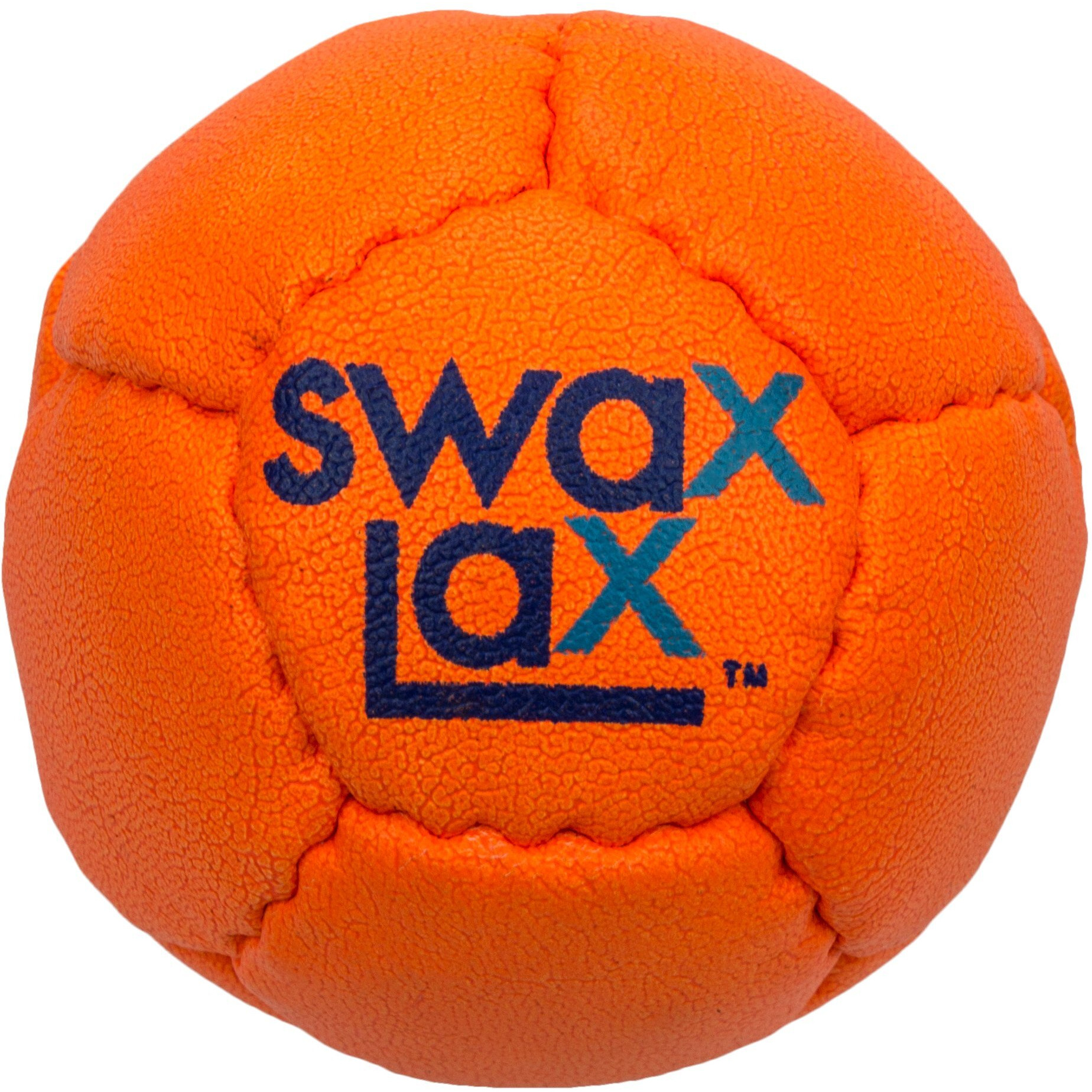 Swax Lax Lacrosse Training Ball - Indoor Outdoor Practice Less Bounce & Rebounds (Orange)