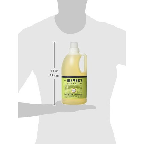 Mrs. Meyer 's Clean Day Liquid Laundry Detergent  Biodegradable Formula Infused With Essential Oils  Lemon Verbena  64 Oz - Pack Of 2 (128 Loads)