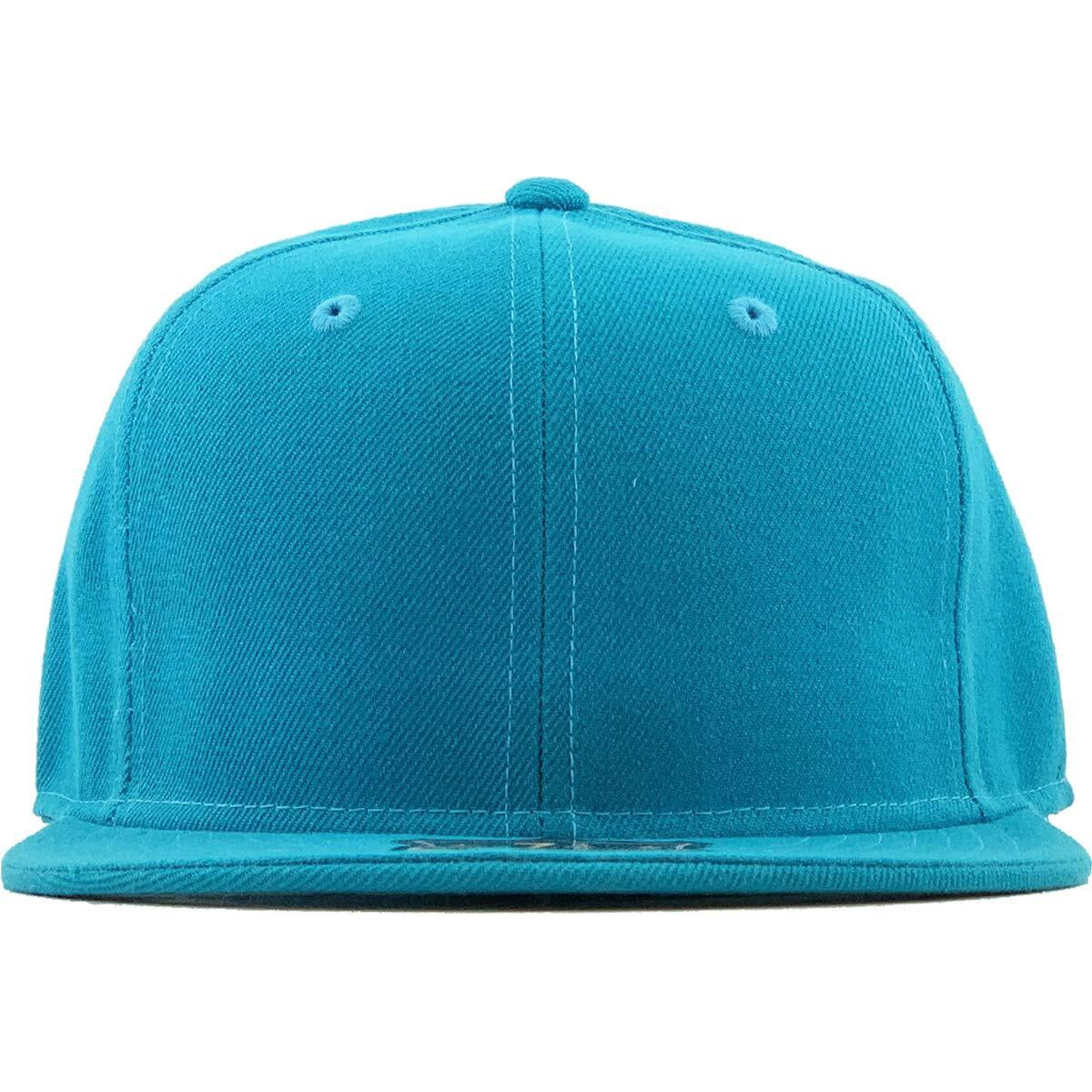 Kbethos Knw-2364 Aqu (7 3/8) The Real Original Fitted Flat-Bill Hats True-Fit  9 Sizes & 20 Colors