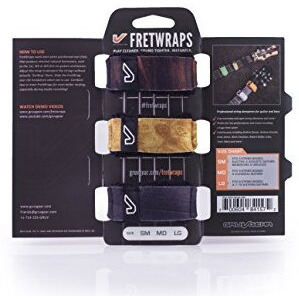 Gruv Gear Fretwraps String Muters 3-Pack (Wood Print  Small) (Fw-3Pk-Wod-Sm)