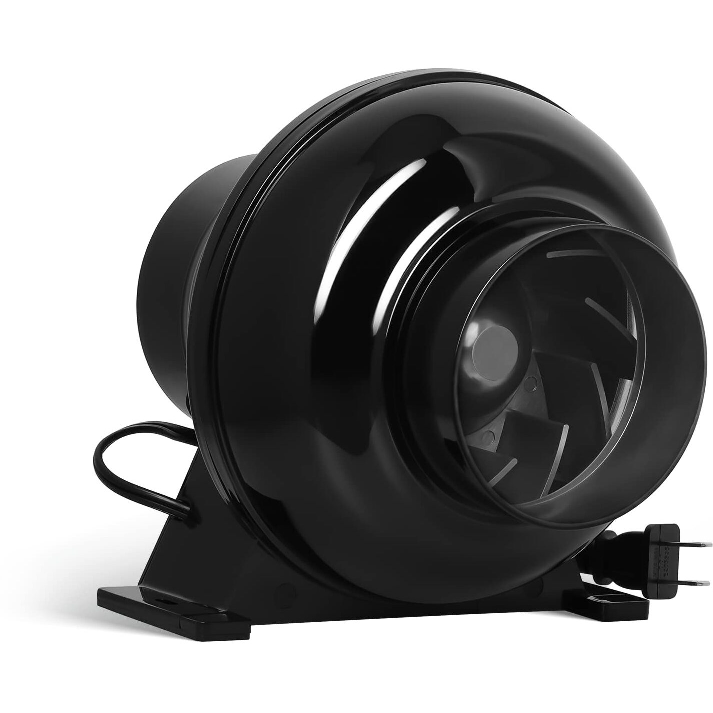 Ipower 4 Inch 230 Cfm Inline Duct Ventilation Fan Quiet Vent Blower For Hydroponics Grow Tent  Greenhouse Air Circulation  Upgrade  Black