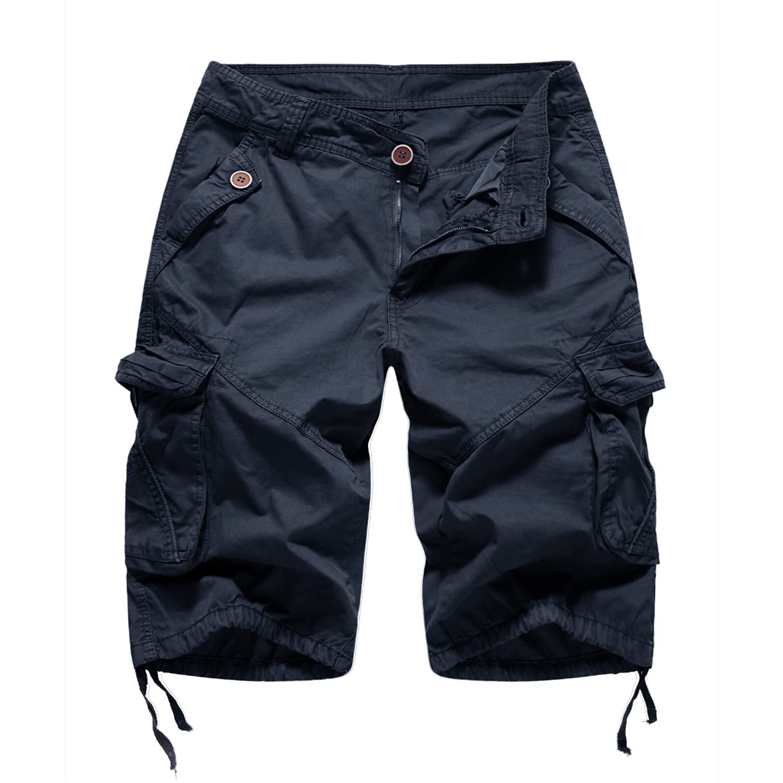 Women 's Cotton Outdoor Hiking Camping Camouflage Military Tactical Multi Pockets Bermuda Shorts Cargo Navy Blue Us 18