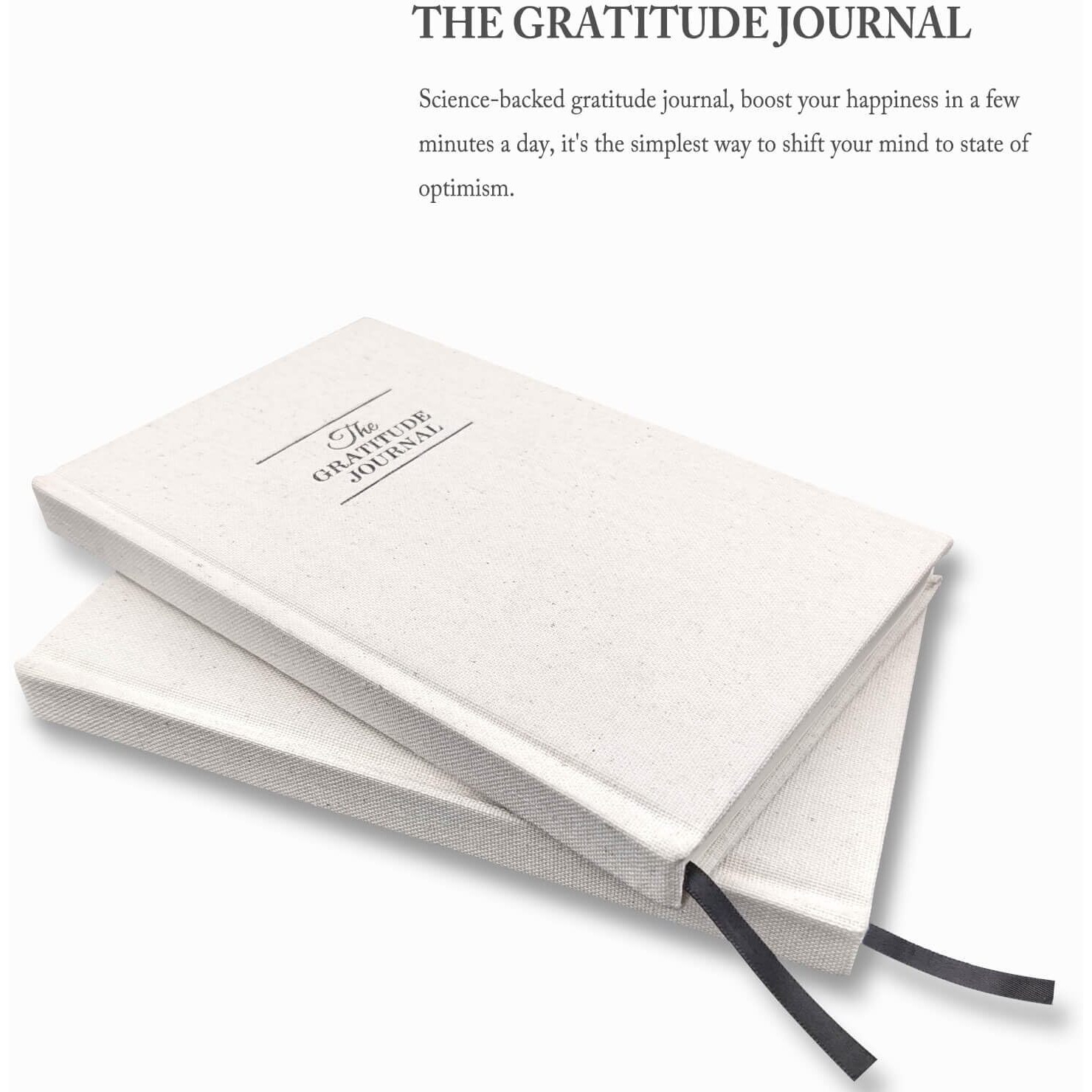 The Gratitude Journal For More Happiness  Optimism  Affirmation & Reflection - An Effective Manifestation Guide Journal  Undated Daily Journal For Women & Men (Beige)