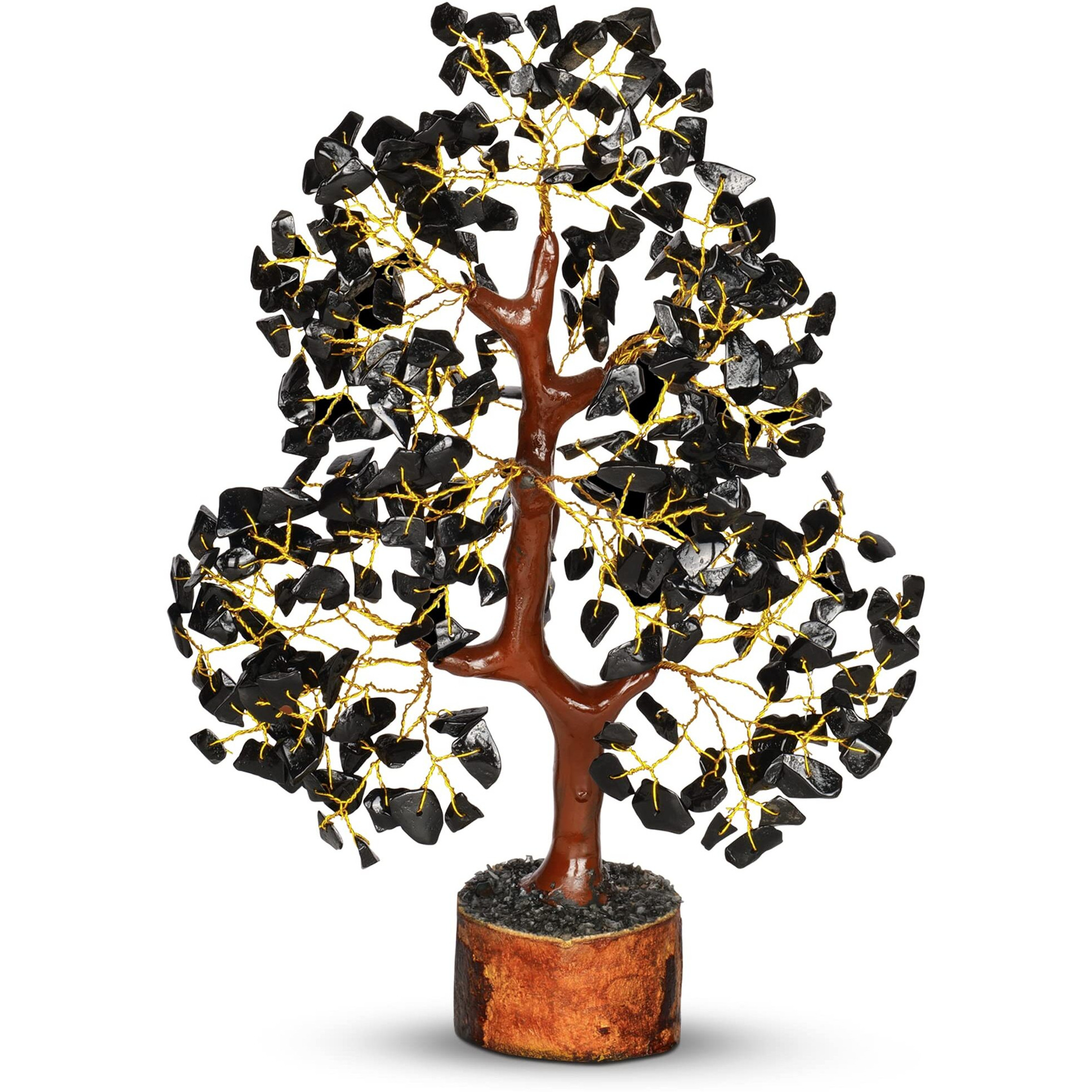 Black Tourmaline  Crystal Tree  House Warming Gifts New Home  Feng Shui  Meditation Accessories  Gemstone Tree  Crystal Bonsai Tree  Authentic Black Tourmaline  Positive Stones And Crystals Home Decor