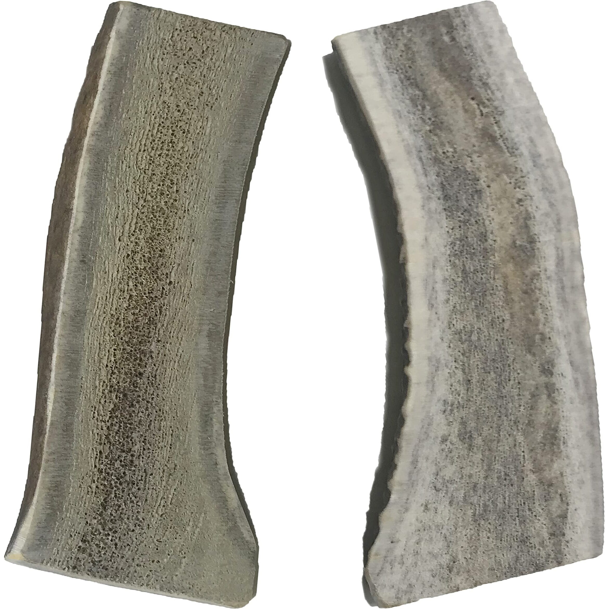 Whitetail Naturals - Large Split Elk Antlers For Dogs - (2 Pack) - Naturally Shed Long Lasting Dog Antler - Tough Antler Chew Bones For Aggressive Chewers - Crafted In Usa