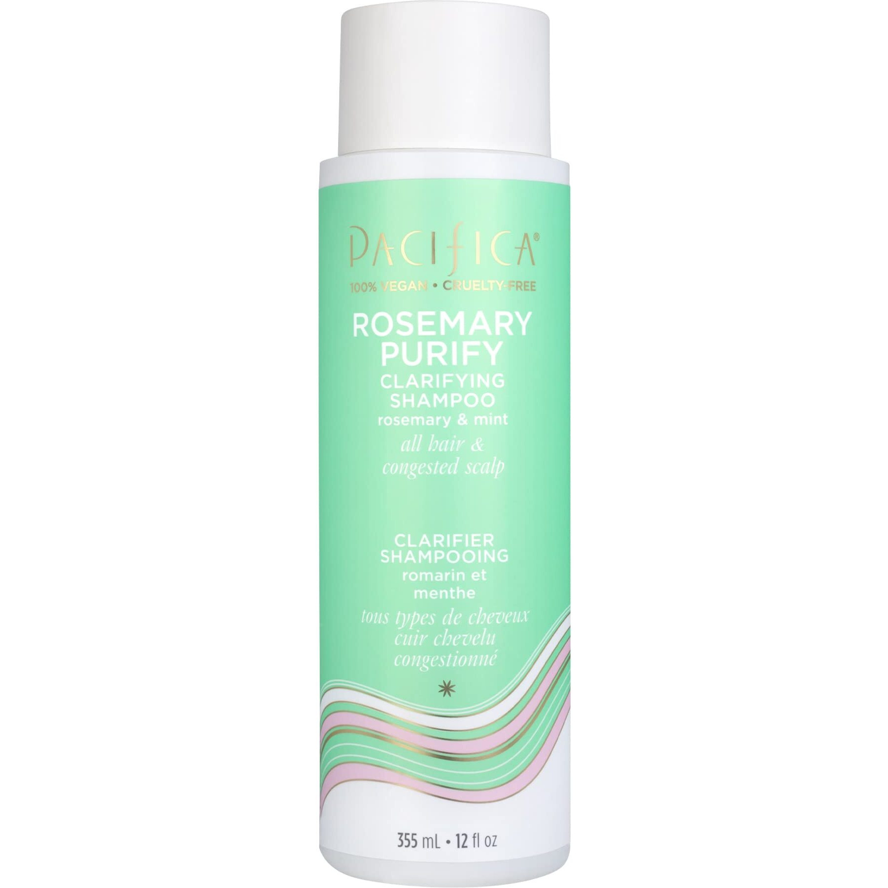 Pacifica Beauty  Rosemary Purify Invigorating Shampoo  Soothing Mint  Detox Scalp And Hair From Product Buildup  Excess Oil  Sulfate Free  Silicone Free  Vegan  Cruelty Free