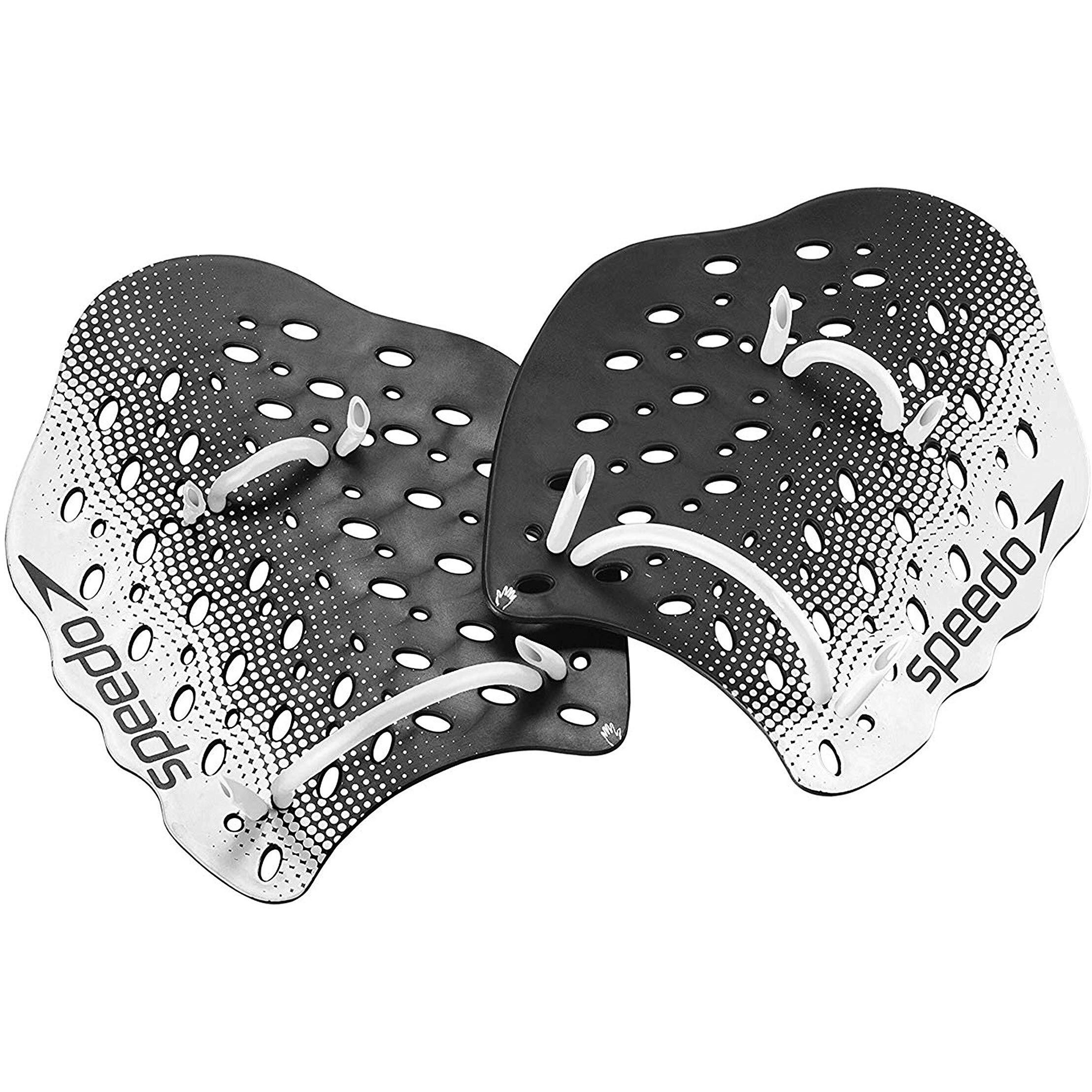 Speedo Unisex Adult Training Power Plus Swimming Hand Paddles  White  X-Large Us