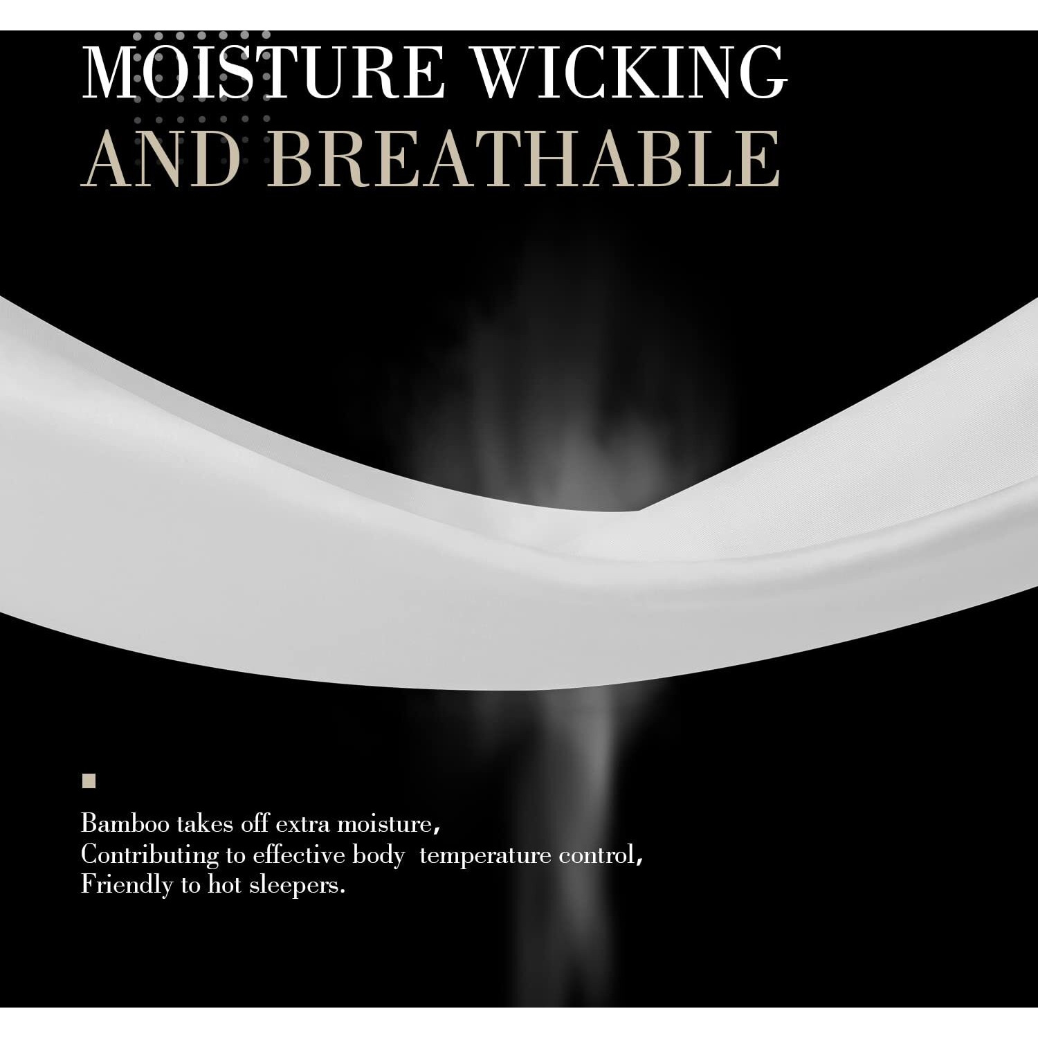 Wishsmile White Body Cooling Pillowcases 1 Pack 20X54 Inches