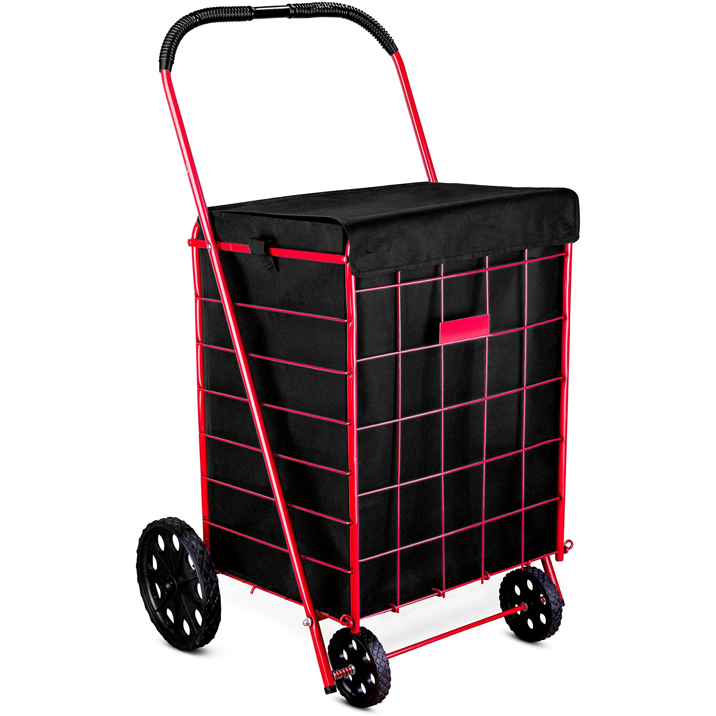 Shopping Cart Liner - 18 X 15 X 24 - Square Bottom Fits Snugly Into A Standard Shopping Cart Cover And Adjustable Straps For Easy And Secure Attachment Made From Waterproof Material  Black