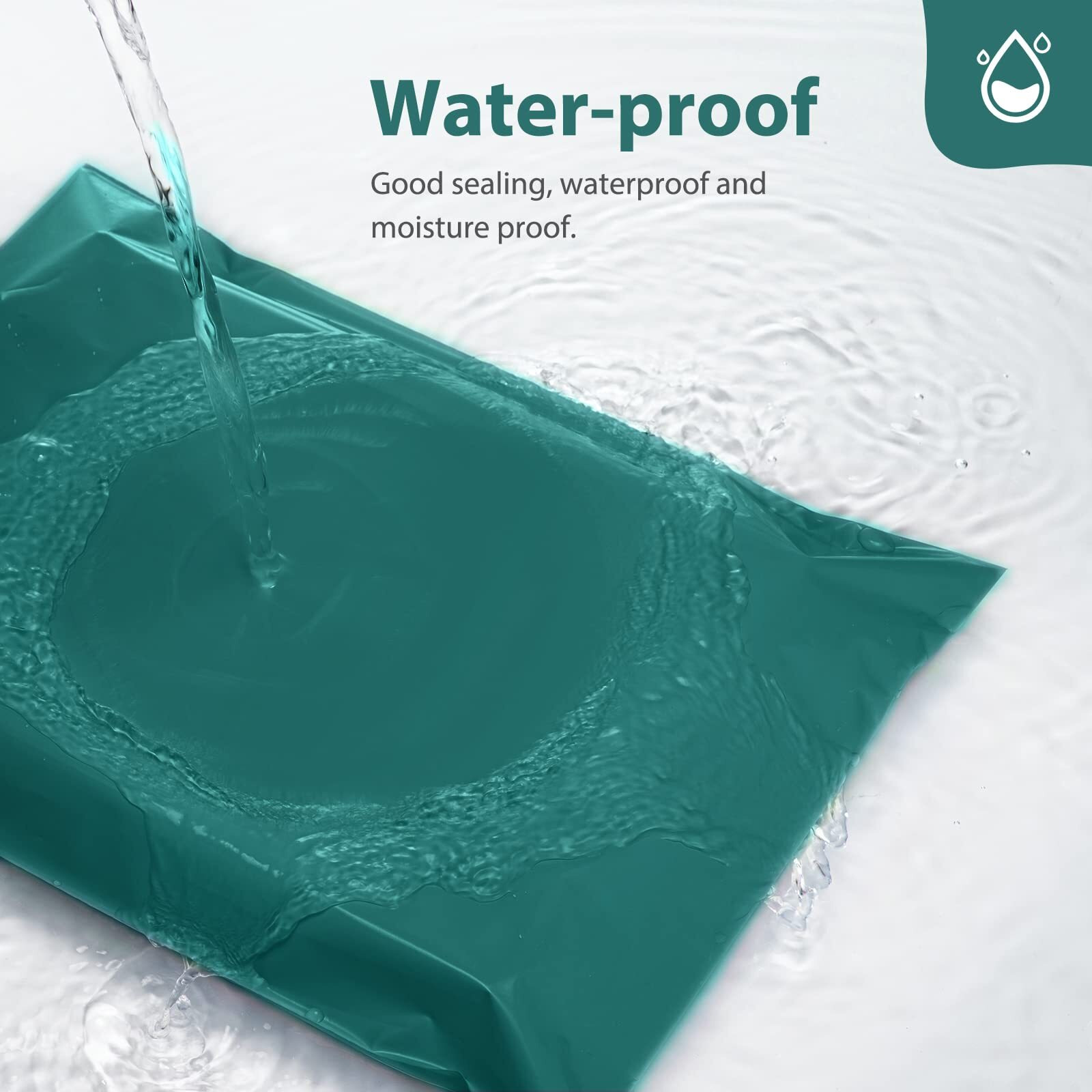 Fuxury Poly Mailers 10X13 Inch 100 Pcs  Waterproof Shipping Bags For Clothing  Strong Adhesive Shipping Envelopes For Small Business  Self Seal Mailers Poly Bags Mailing Envelopes Forest Green