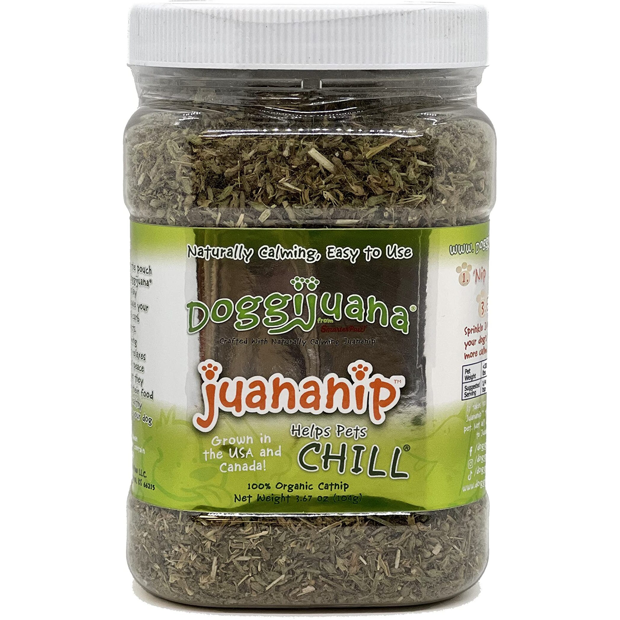 Doggijuana  Juananipa Refill  Premium Organic Ground Catnip For Dogs  All Natural  Grown In The Usa (Juananip Jar)