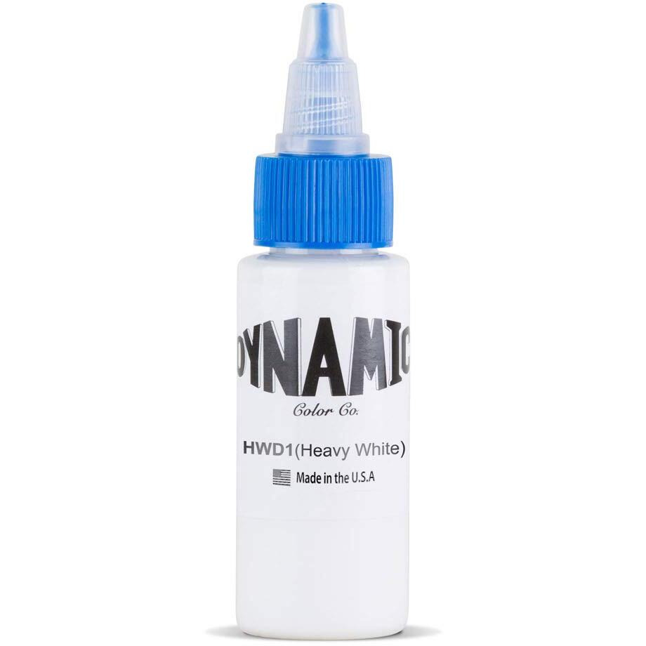 Dynamic Color Co- Heavy White Tattoo Ink  Made In Usa  Since 1990  Sterilized  Vegan (1Oz Bottle)