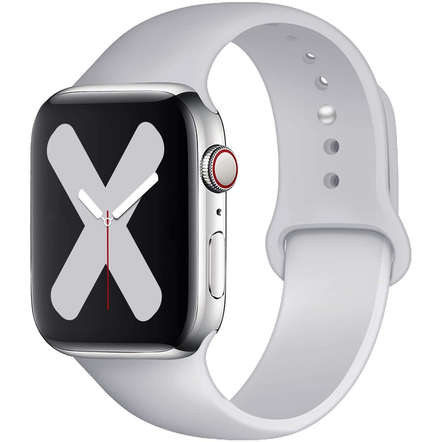 Saucyi Compatible With Apple Watch Band 41Mm 40Mm 38Mm 49Mm 45Mm 44Mm 42Mm Soft Silicone Sport Band Replacement Strap With Classic Clasp For Iwatch Series 8 7 6 5 4 3 2 1 Se