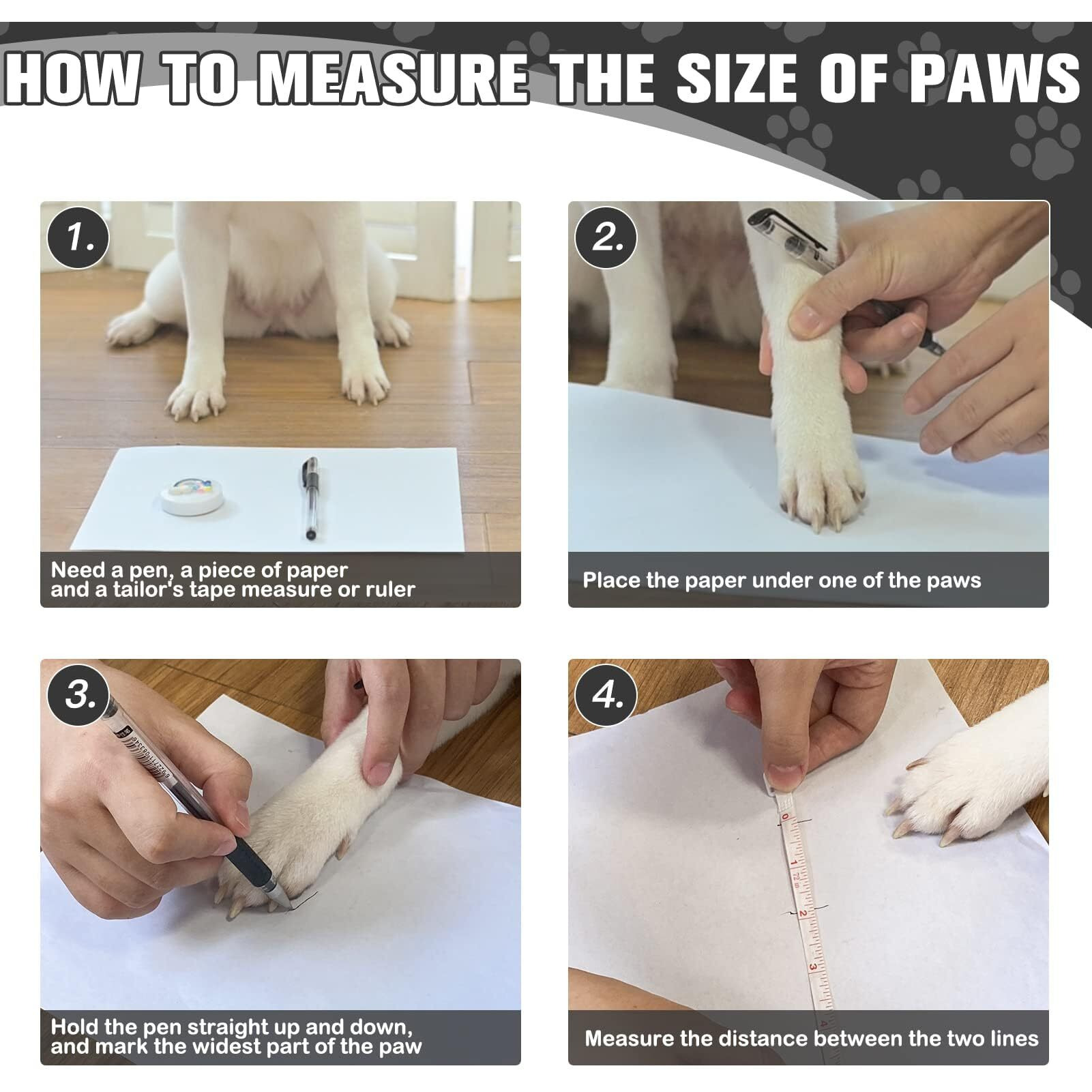 Expawlorer 6Pcs Anti Slip Dog Socks To Prevent Licking Paws  Dog Shoes For Hot Pavement  Double Sides Dog Boots & Paw Protectors Booties For Hardwood Floors With Grippers Small Medium Large Senior Dog