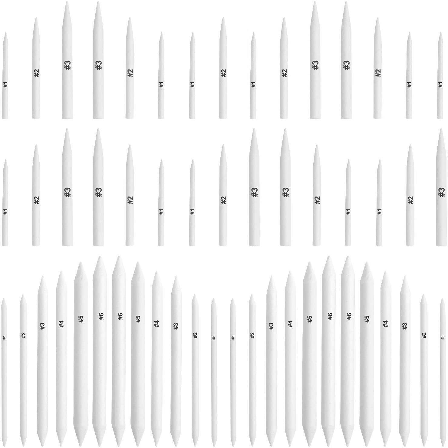 Febsnow 108 Pcs Blending Stumps And Tortillions  Paper Art Blenders  Art Pencils  Drawing Pencils For Student Artist Charcoal Sketch Drawing Tools  Sketch Supplies