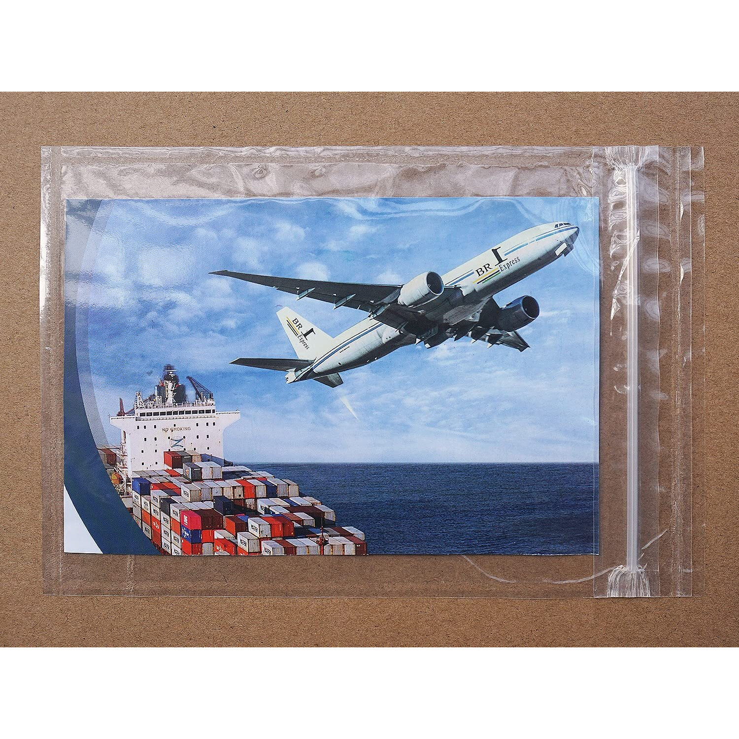 Beuyi Premium 5 ' ' X 7.5 ' ' Resealable Adhesive Shipping Label/Documents Pouches (50 Pack)