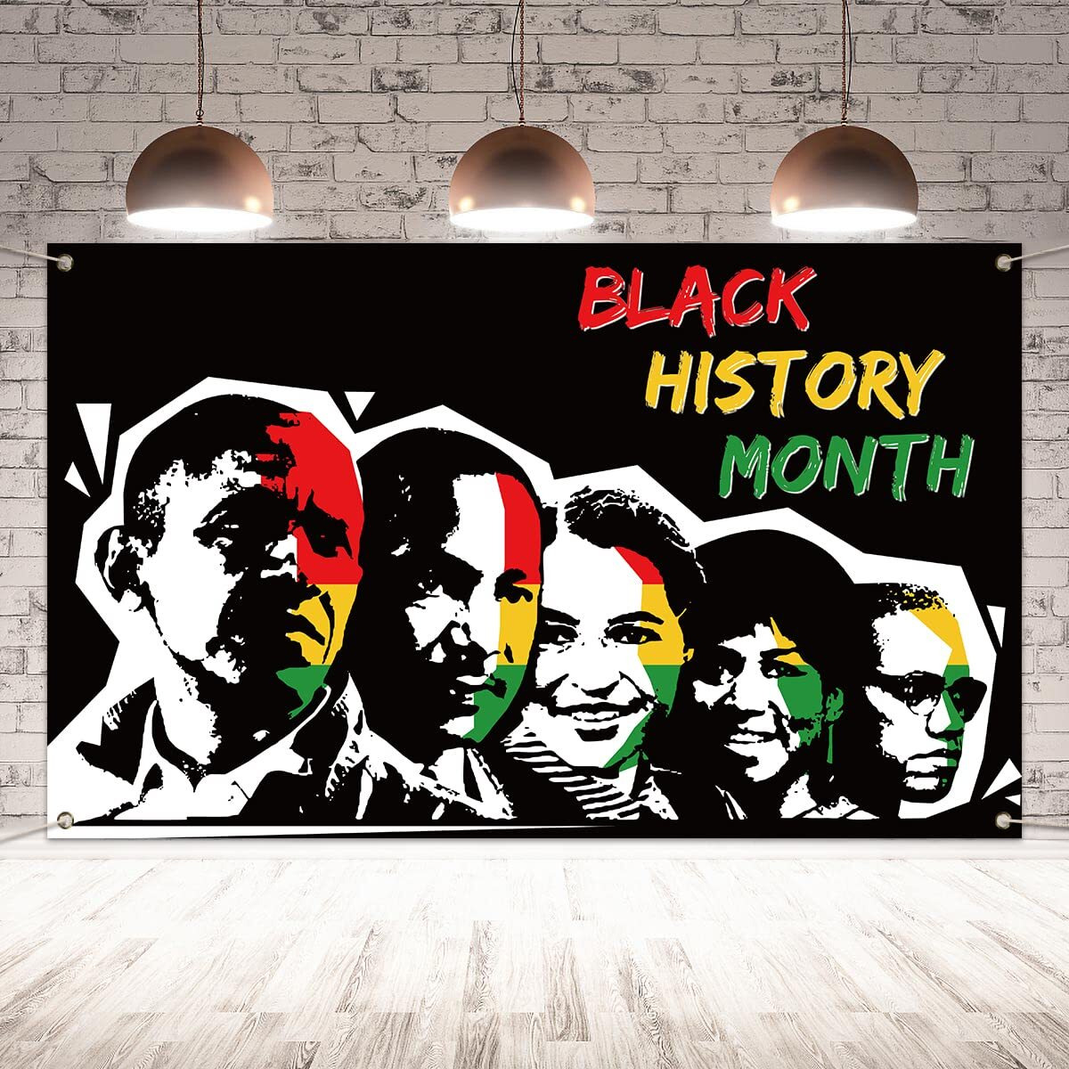 Black History Month Backdrop Black History Month Banner Black History Month Poster Pan African American Decoration And Supplies For Home