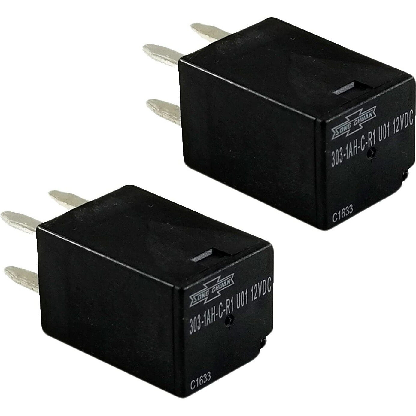 Automotive Purpose Relays 303-1Ah-C-R1-U01-12Vdc Spno 20A 12Vdc For Polaris Rzr Slingshot Ranger Sportsman Cooling Fan Relay (2 Pack)