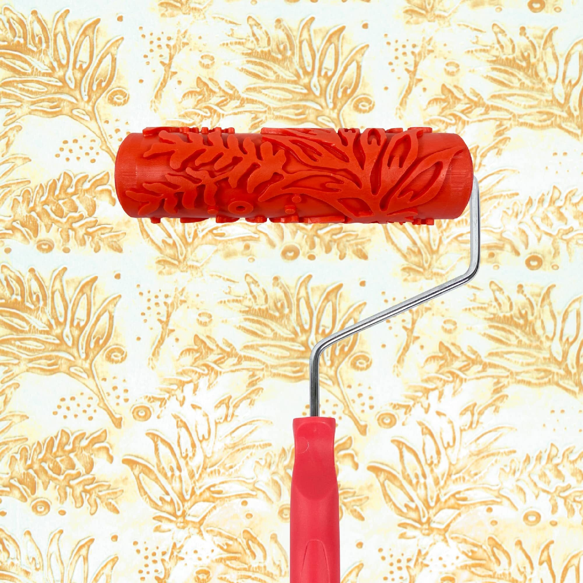 7'' Patterned Paint Roller For Wall Decoration Classic Brick Embossing Texture Rubber Roller (Eg075T)