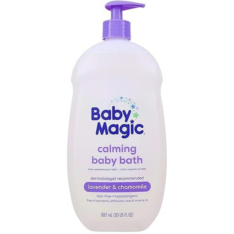 Baby Magic Calming Baby Bath  Made With Real  (705554) Lavender & Chamomile 30 Fl Oz
