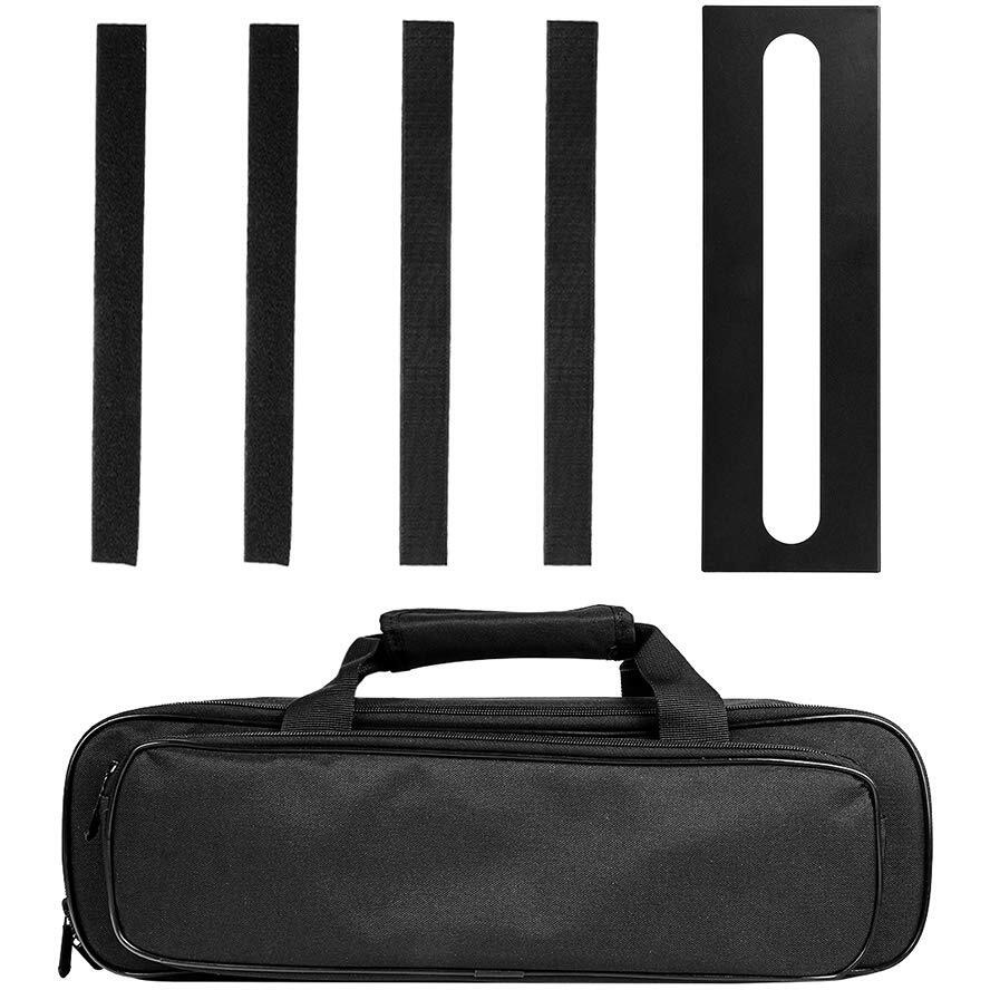 Gokko Small Guitar Pedal Board 15.7 X 4.9 Inches Pedalboard With Carrying Bag