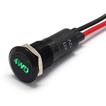 Alpinetech Plb12Ms 12Mm 12 12V Led Metal Signal Indicator Pilot Dash Light (4Wd)