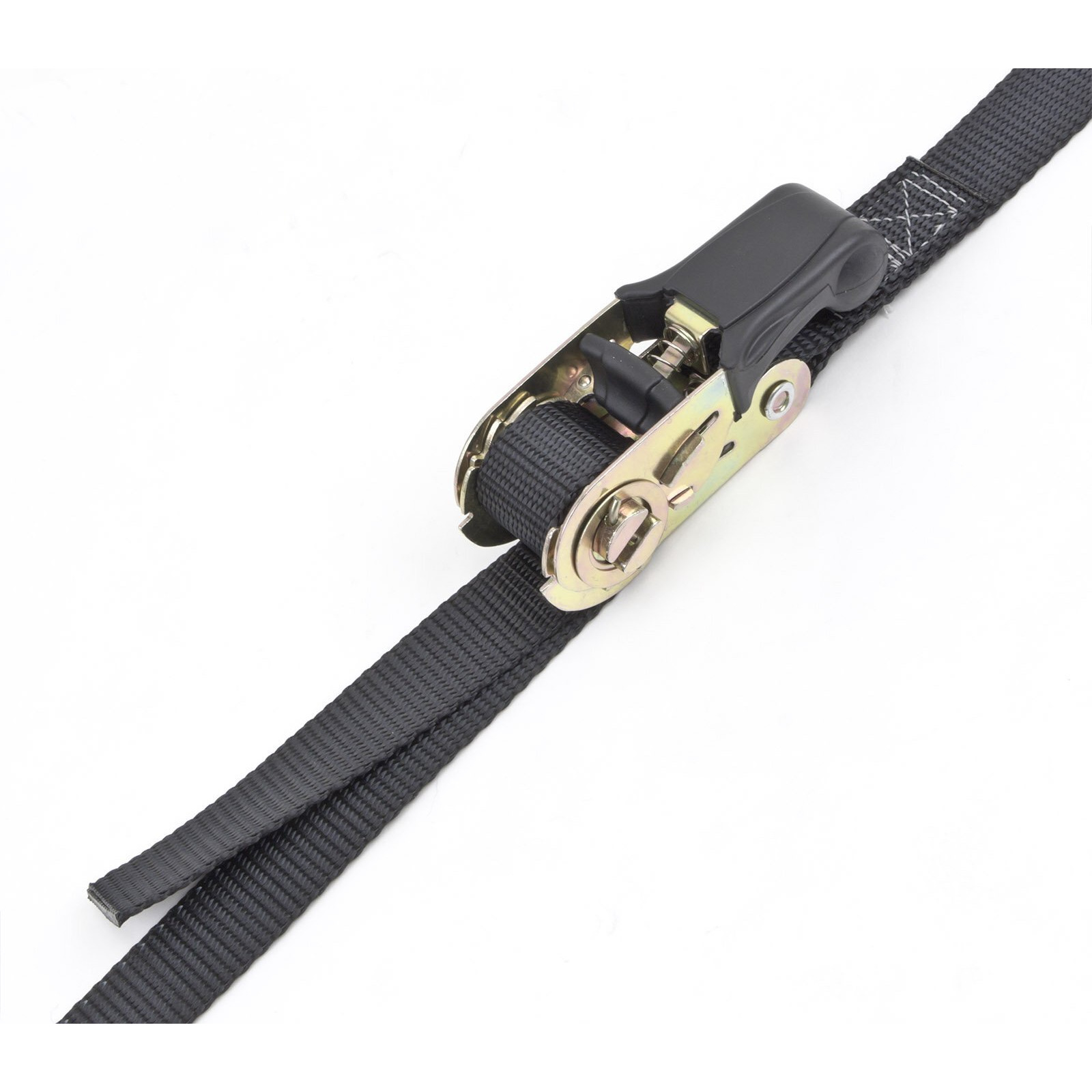 Powertye Mfg Endless Ratchets - 1In X 10Ft Easy Grip (No Hooks) - 400 Lb. Working Load Limit / 1 200 Lb. Break Strength - Black 2-Pack