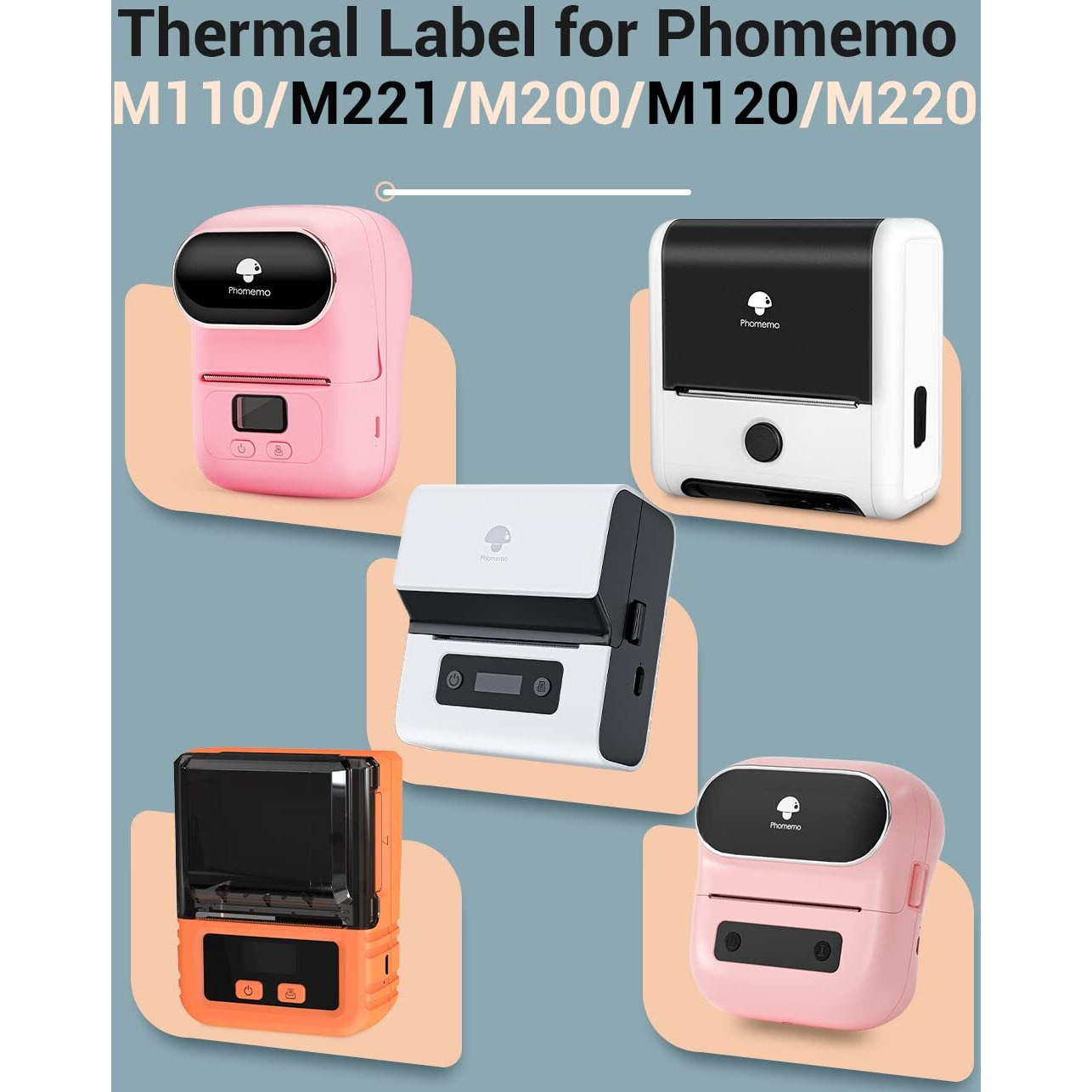 Phomemo Multi-Purpose Self-Adhesive Round Circle Label For Phomemo M110/M110S/M120/M200/M220 Label Maker  1.57 "&quotX 1.57 "" (40X40Mm) Thermal Label For Barcode Label  Diy Logo Design  Black On White