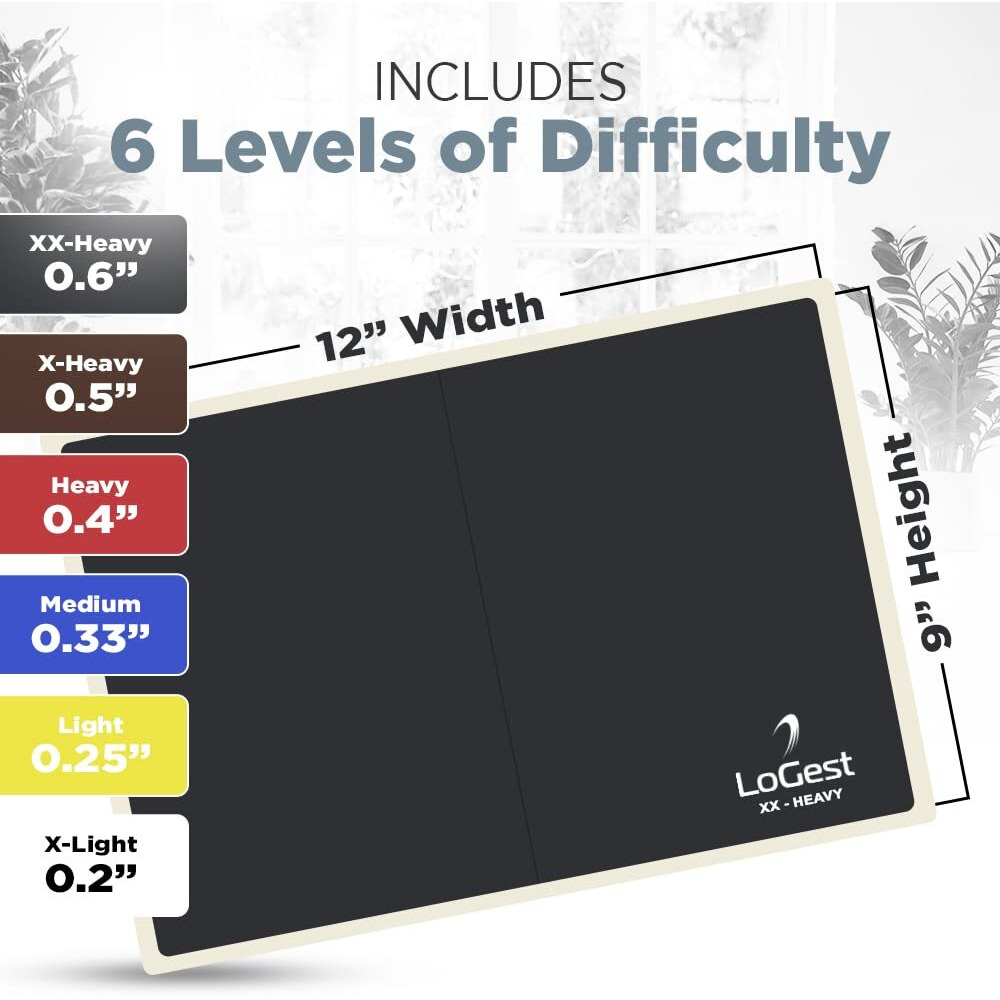 Logest Rebreakable Boards Martial Arts - Taekwondo Karate Mma Boards - Reusable Plastic Training Breaking Boards For Kids & Adults Available In 4 Levels (6 Levels Set - White Y B R B Black)