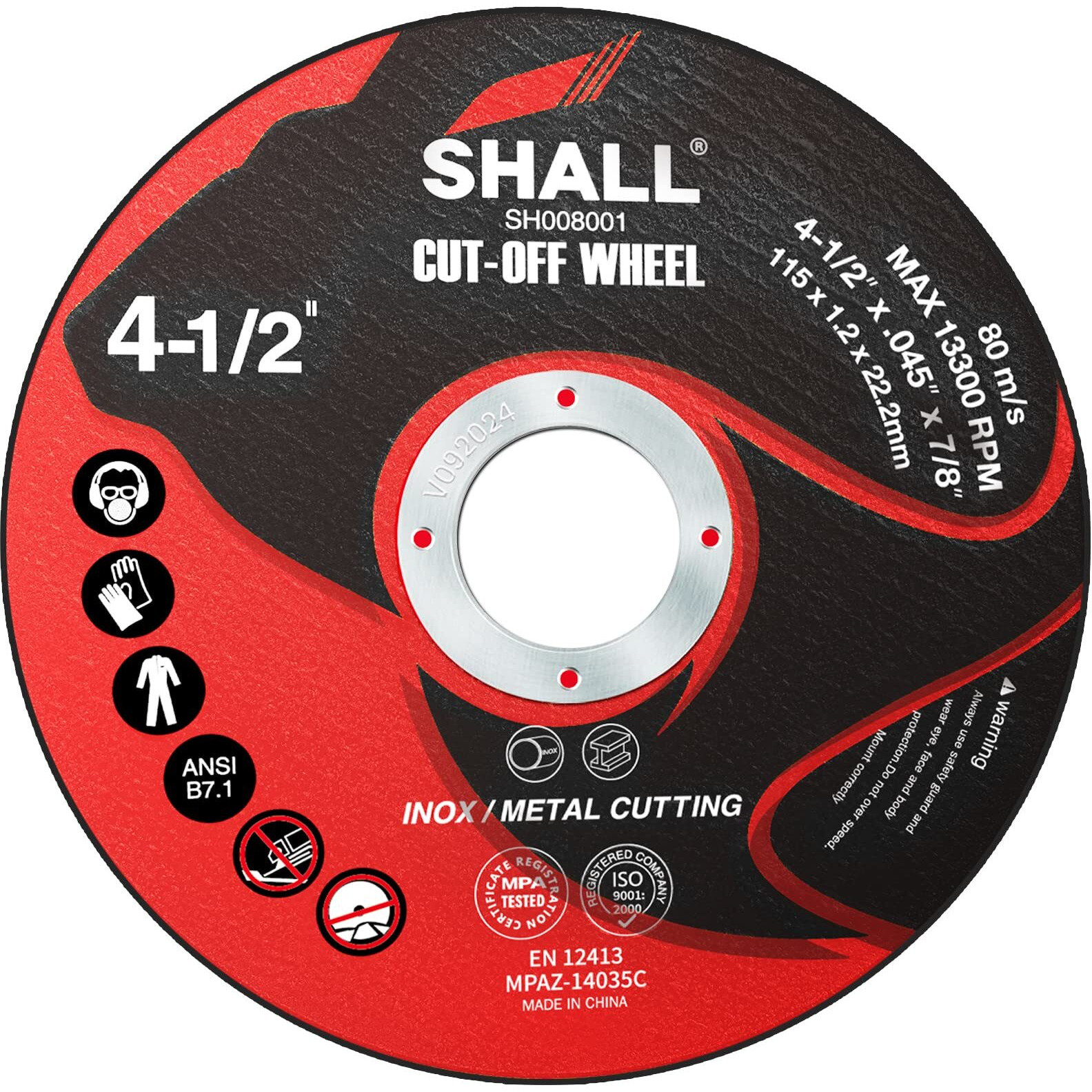 Shall 25-Pack Cut Off Wheels 4 12 X 78 Inch  Cutting Wheel With Pouch For Angle Grinder  45A Metal  Stainless Steel Fast Cutting Disc  Grinder Wheel For General Purpose Metal Cutting