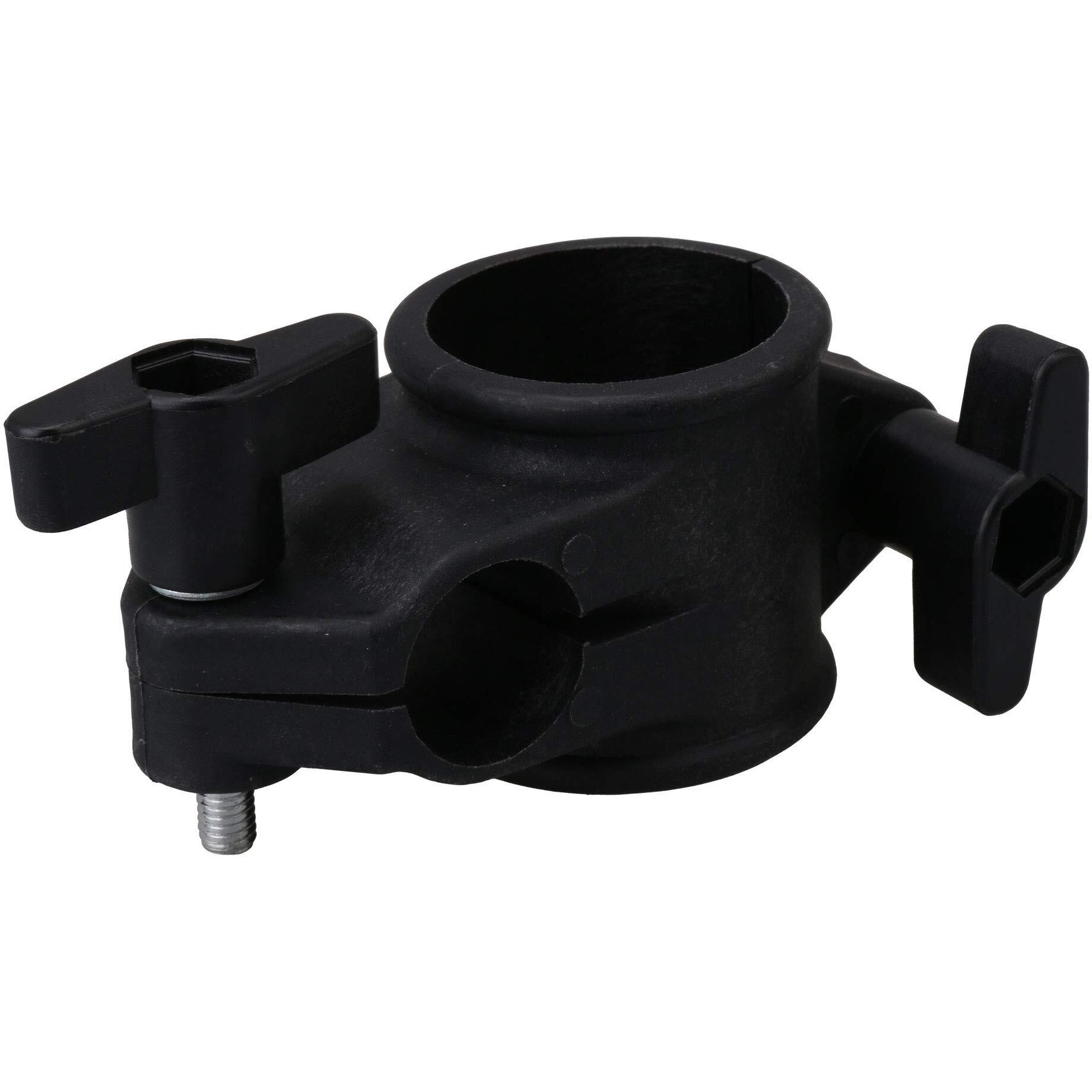 Logyues 22Mm Electronic Drums T Clamp Clip Bracket Kit Tubing Rack Mount Black Replacement For Roland Cr-22