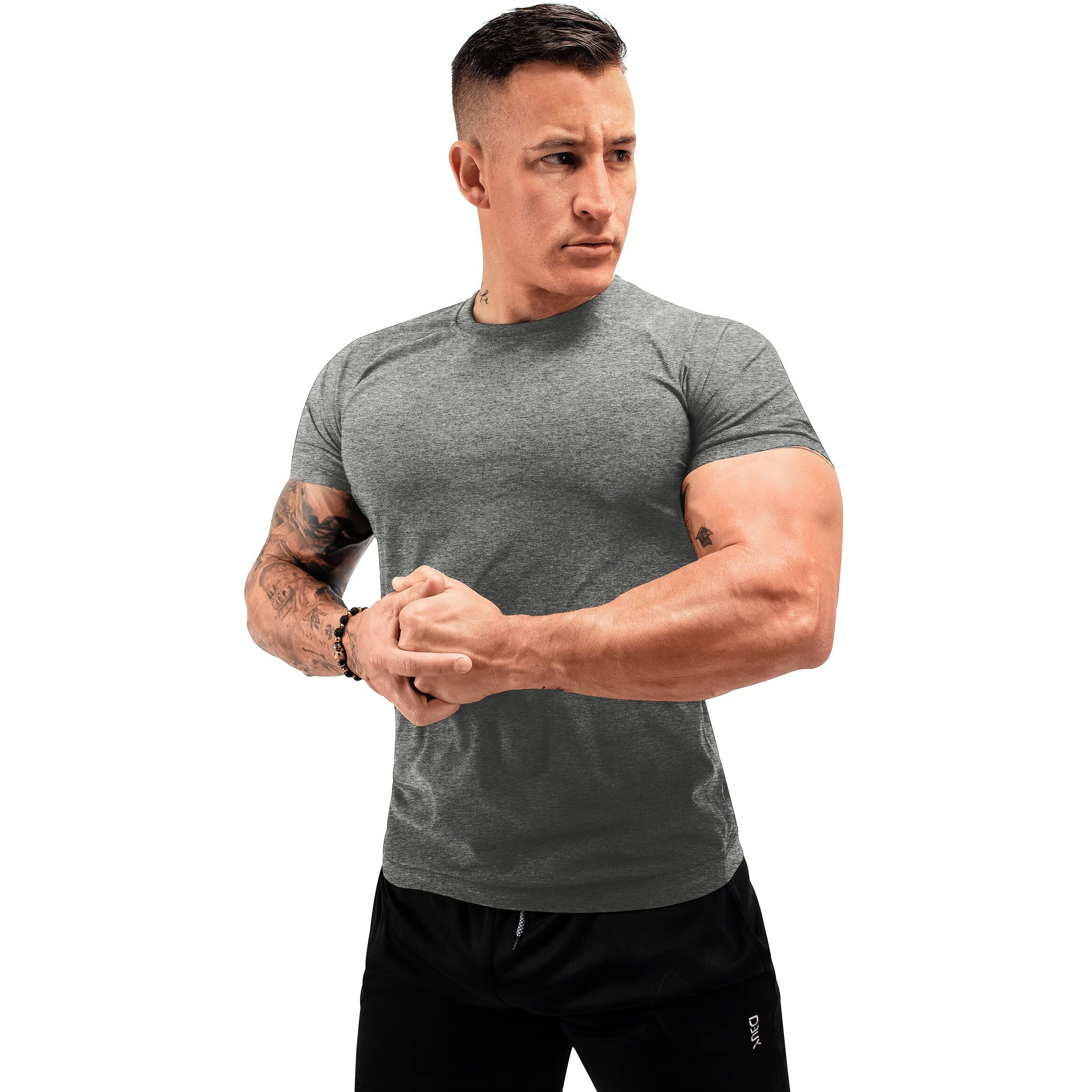 Fuxert Sauna Shirt For Men Sweat Sauna Suit For Gym Exercise Compression Shirt Workout Shapewear (Gy Xxl)