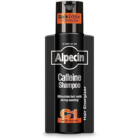 Alpecin Caffeine Shampoo C1 Black Edition With Bold Fragrance 8.45 Oz I Hair Performance Enhancer Promotes Natural Hair Growth And Thickness I Energizes Scalp