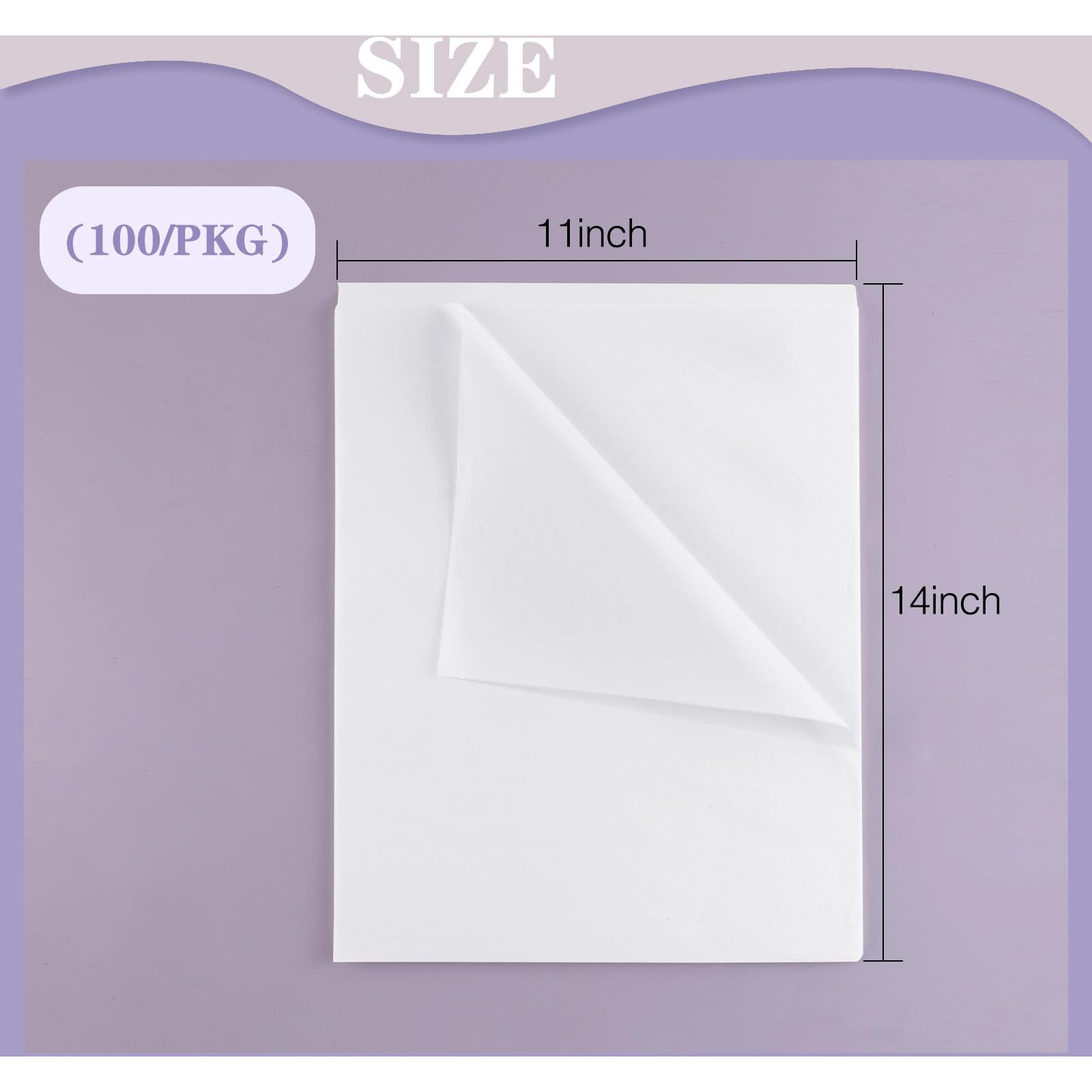 Lineco Buffered Acid-Free Interleaving Tissue 11 "" X14 ""  Archival Paper Extends Life Of Pictures  Photographs  Artwork And Textiles  For Black & White  Color  And Albumen Prints  Pack Of 100