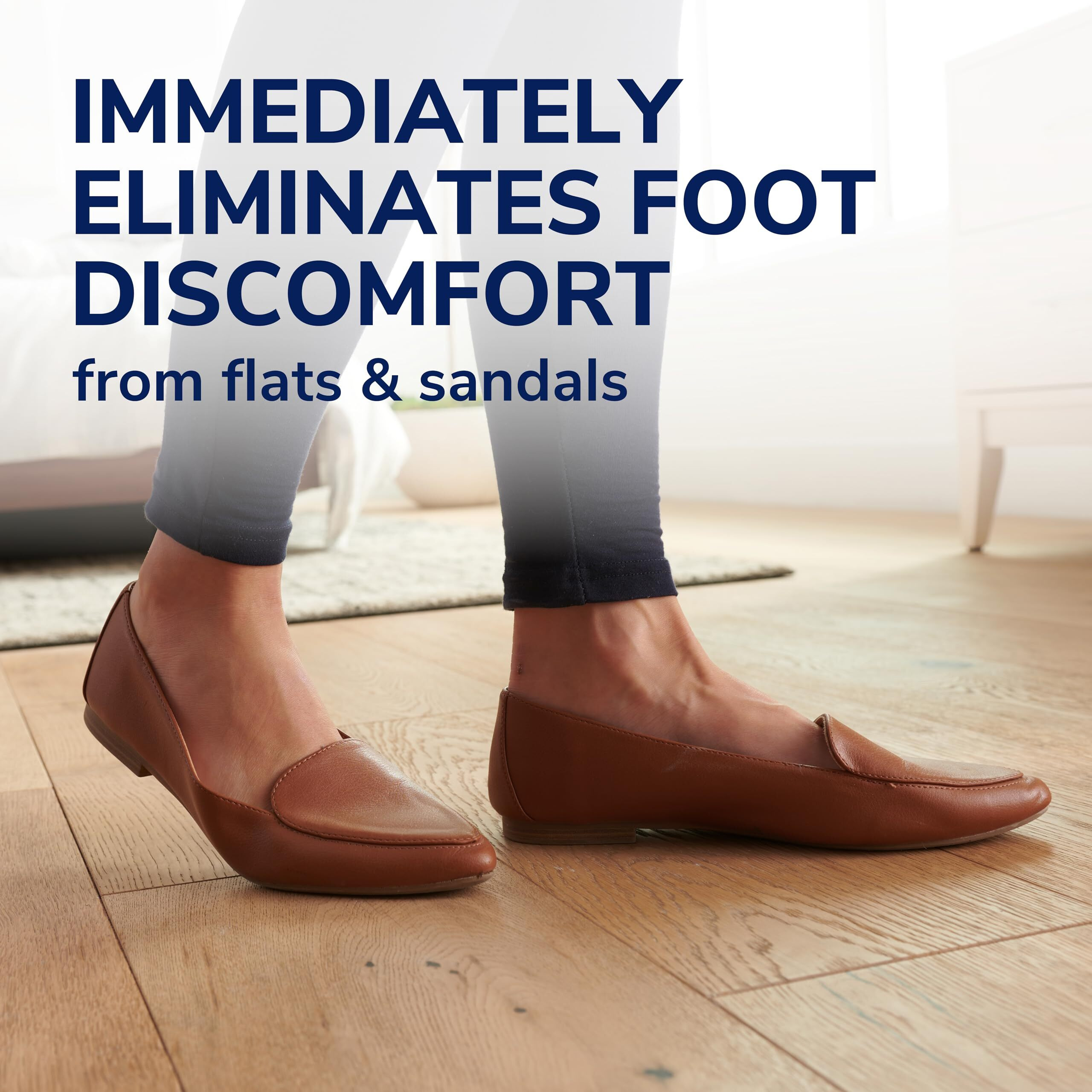 Dr. Scholl 's Love Your Flats & Sandals  3/4 Length Insoles For Women  Shoe Size 6-10 All-Day Comfort Shoe Inserts For Women With Arch Support  Metatarsal Foot Pads  Relieves Shoe Discomfort