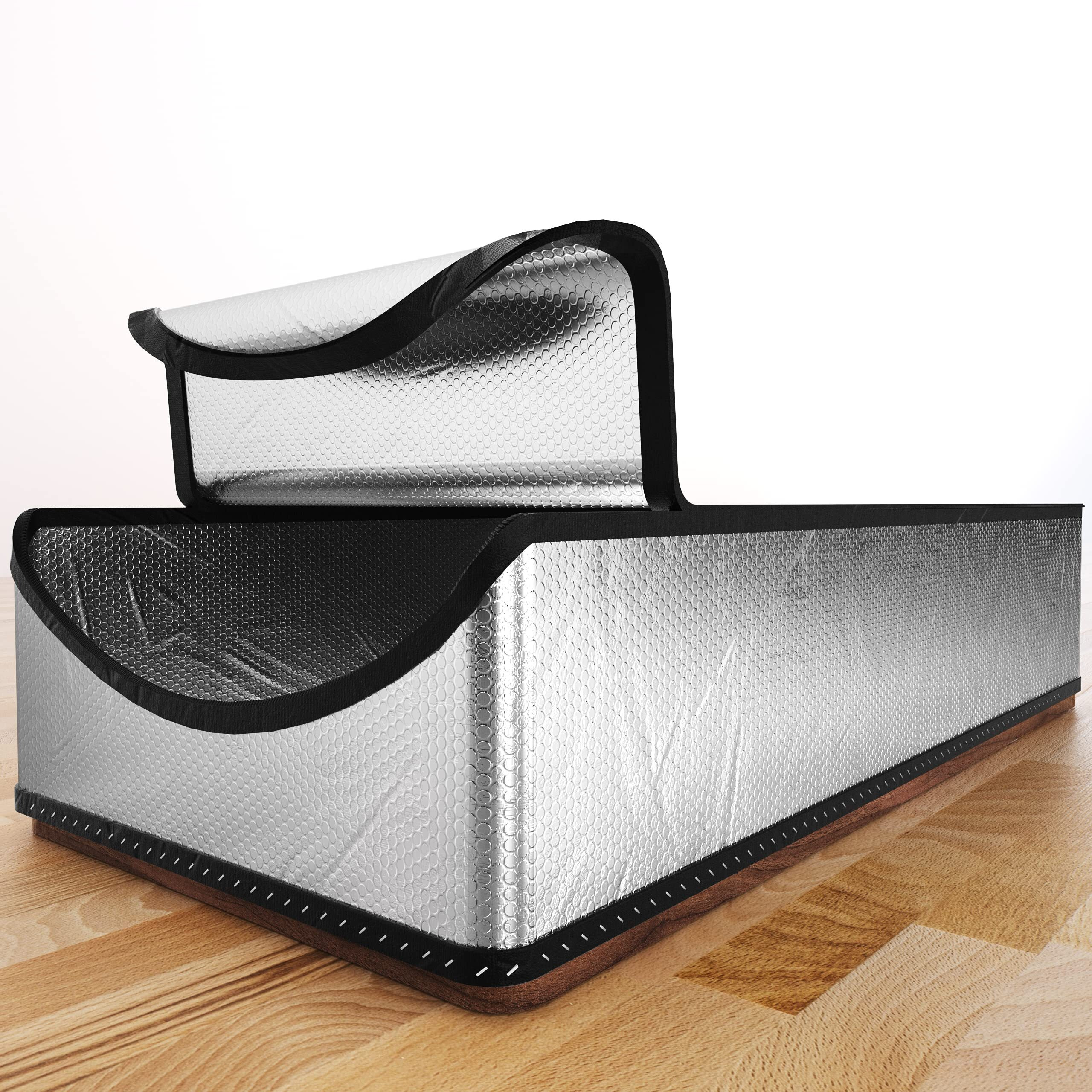 Attic Stairs Insulation Cover   25"&quotX54"&quotX11""  Attic Door Insulation Cover    R-Value 15.5 Attic Hatch Insulation  Class A Fireproof Attic Tent Ladder Insulation Cover Kit