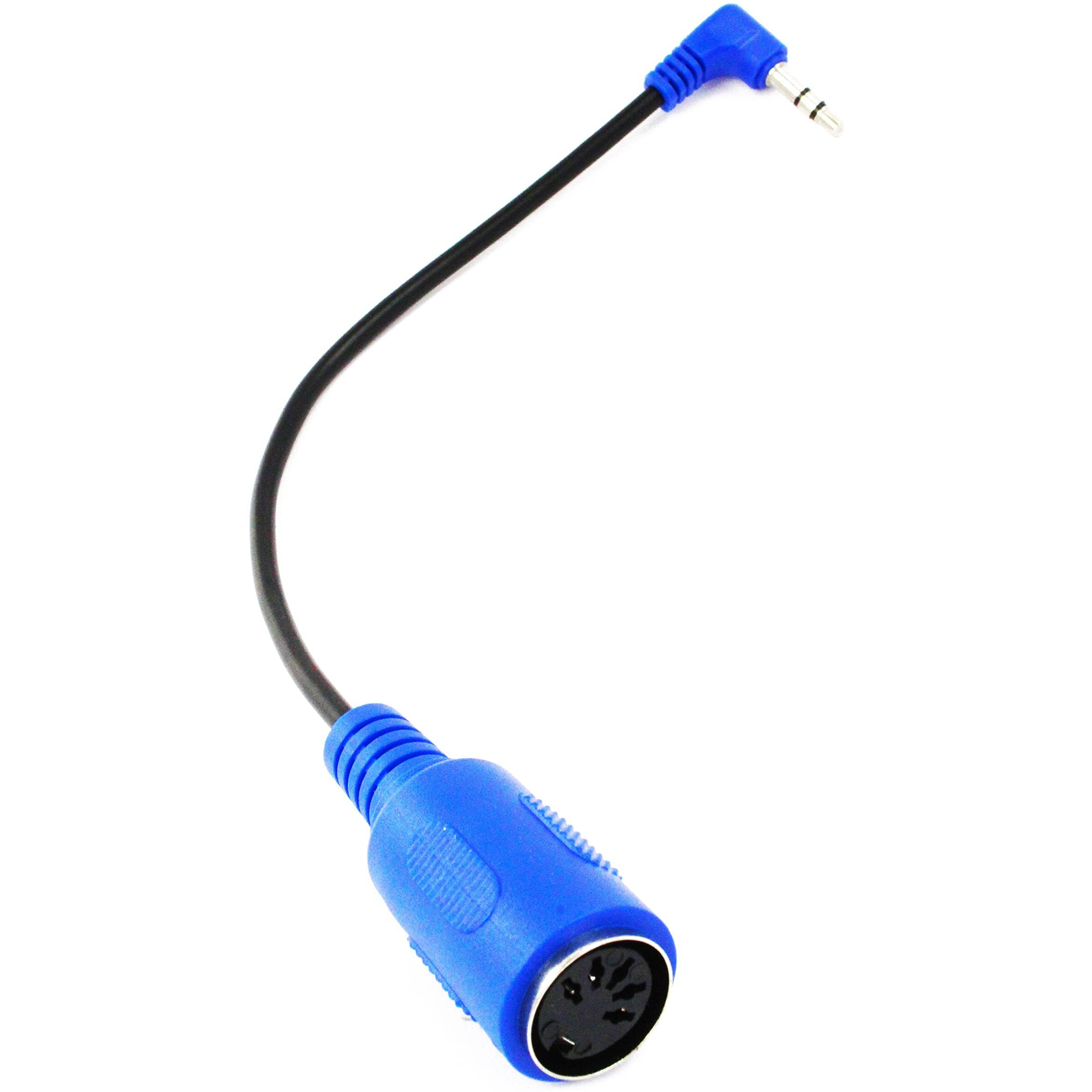 Zawdio - Midi To Trs 3.5Mm Breakout Cable Right Angle Adapter For Akai  Korg  Line6  Littlebits - Mpc Studio  Touch  Mpx8  Electribe 2  Sq-1