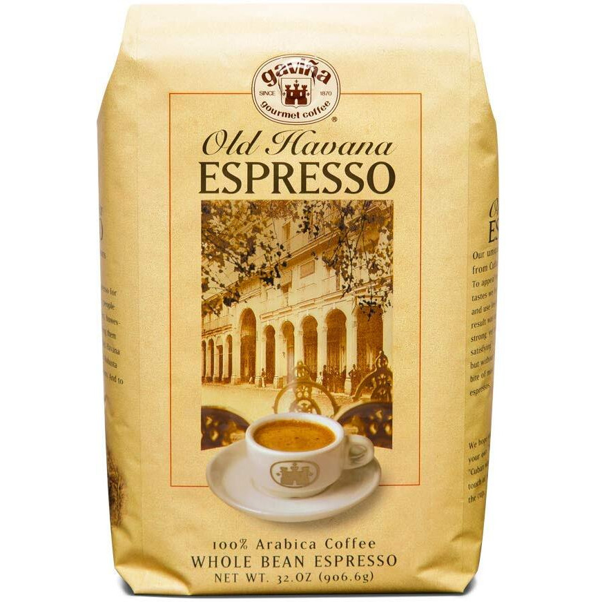 Gavina Old Havana Espresso  Whole Bean  100 Arabica Coffee  32-Ounce