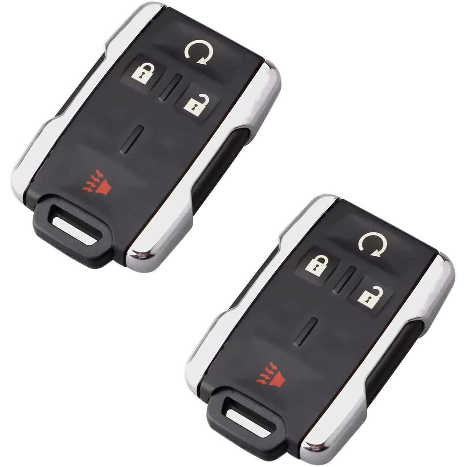 Smart Key Fob Case Shell Fit For Chevy Chevrolet Silverado Coloradogmc Sierra Canyon 2014 2015 2016 2017 M3N-32337100 Keyless Entry Remote Control Car Key Fob Cover Casing (2)