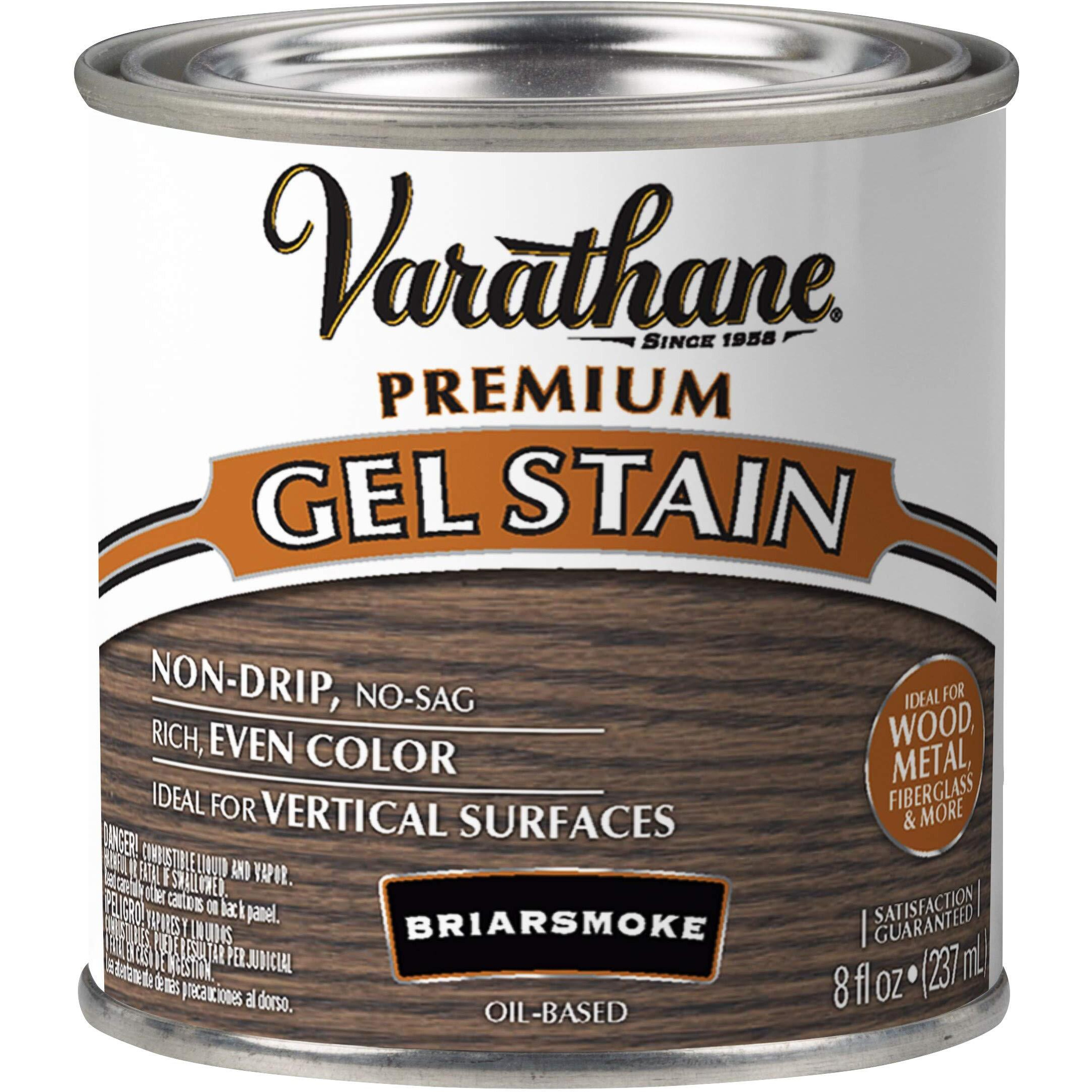Varathane 349561 Premium Gel Stain  Half Pint  Briarsmoke
