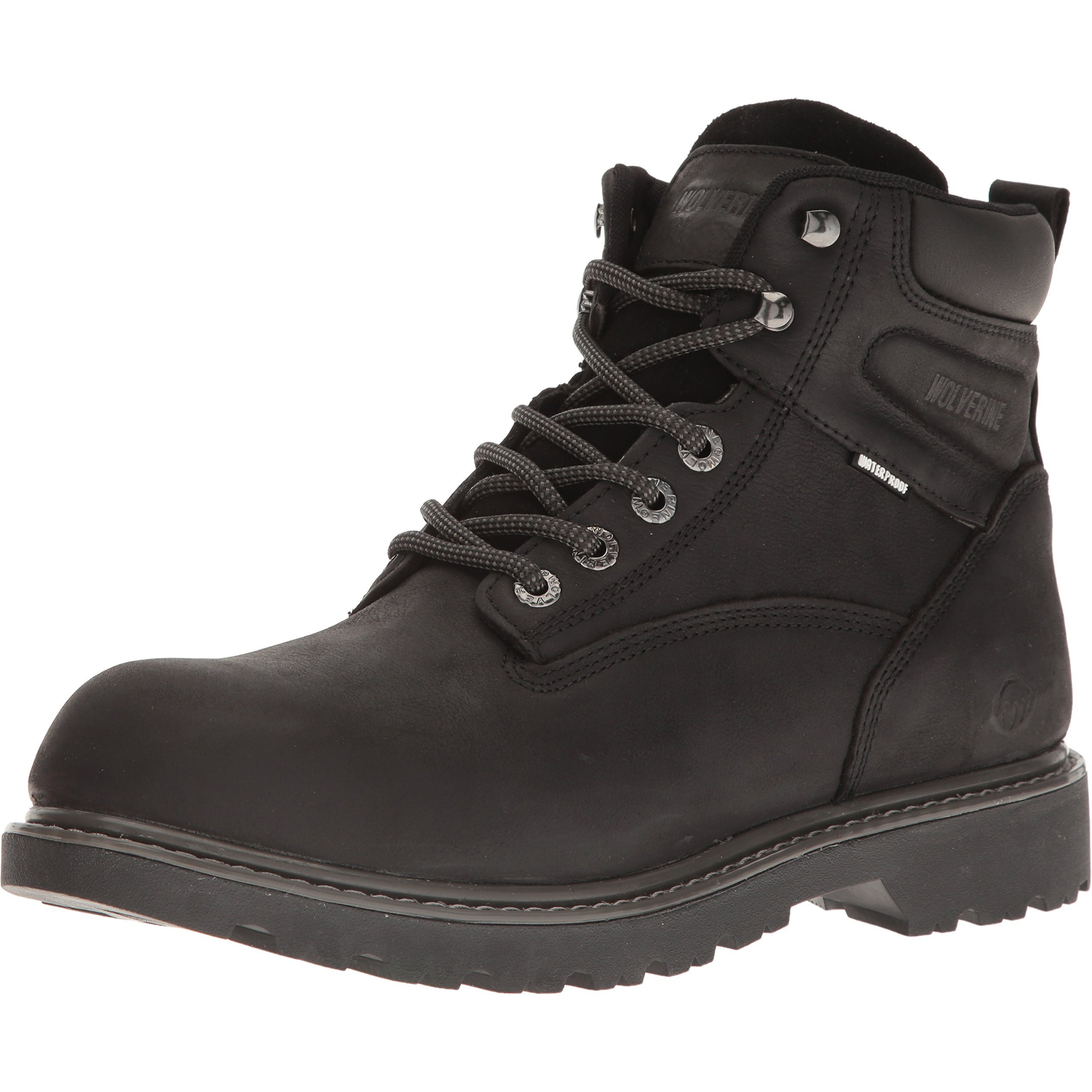 Wolverine Mens Floorhand Waterproof 6 Soft Toe Work Boot  Black  85 Us