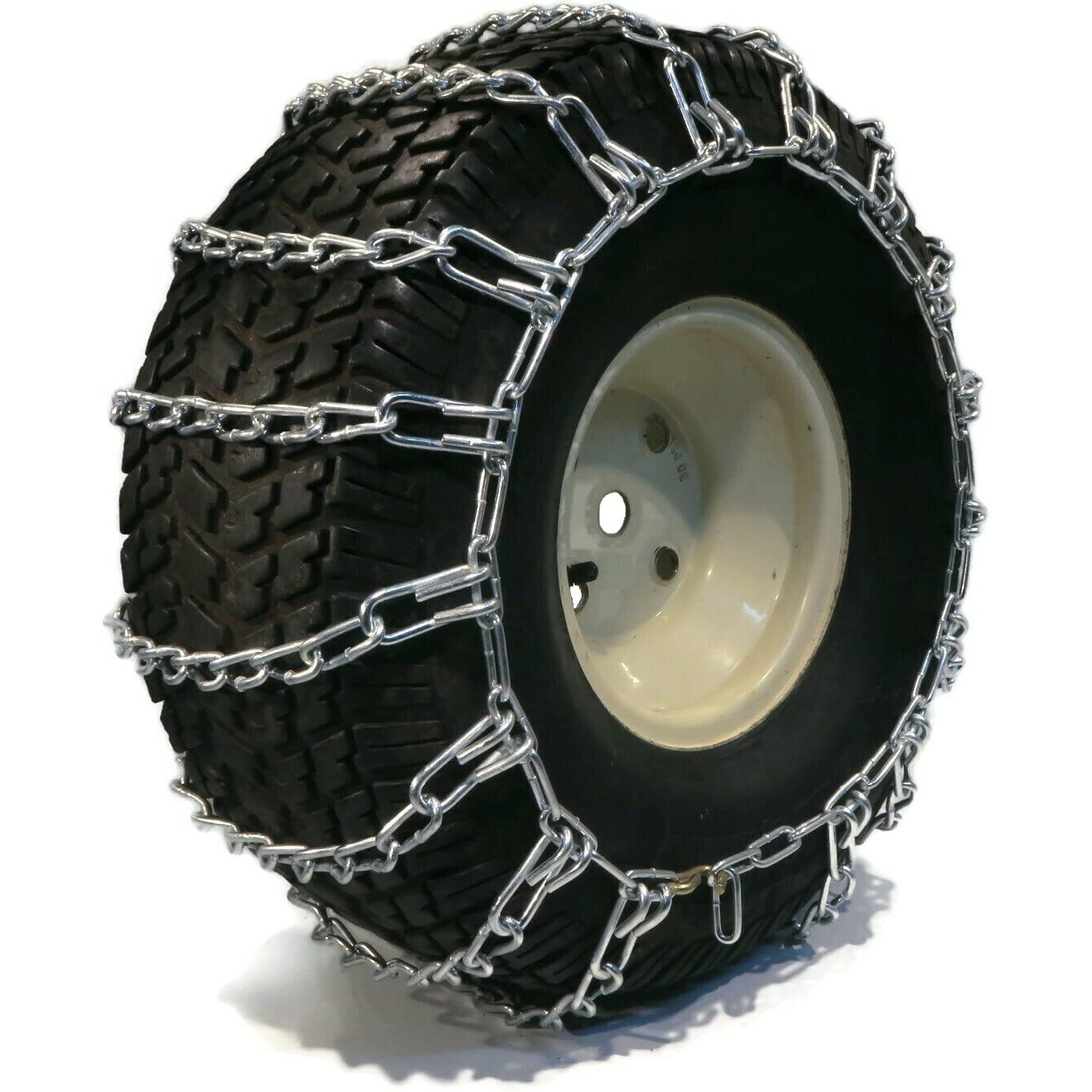 The Rop Shop | Pair Of 2 Link Tire Chains 26X12X12 For Snow Blowers  Lawn & Garden Tractors  Mowers & Riders  Utv  Atv  4-Wheelers  Utility Vehicles