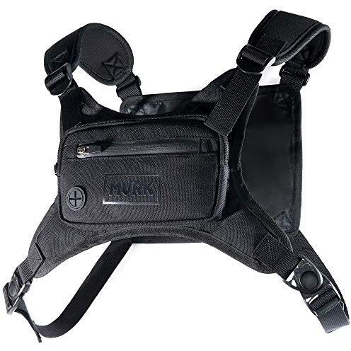 Mvrk Water Resistant Chest Pack - Minimalist Running Pack For Workouts  Running Phone Holder With Extra Storage  Lightweight Running Vest  Running Backpack (Black)