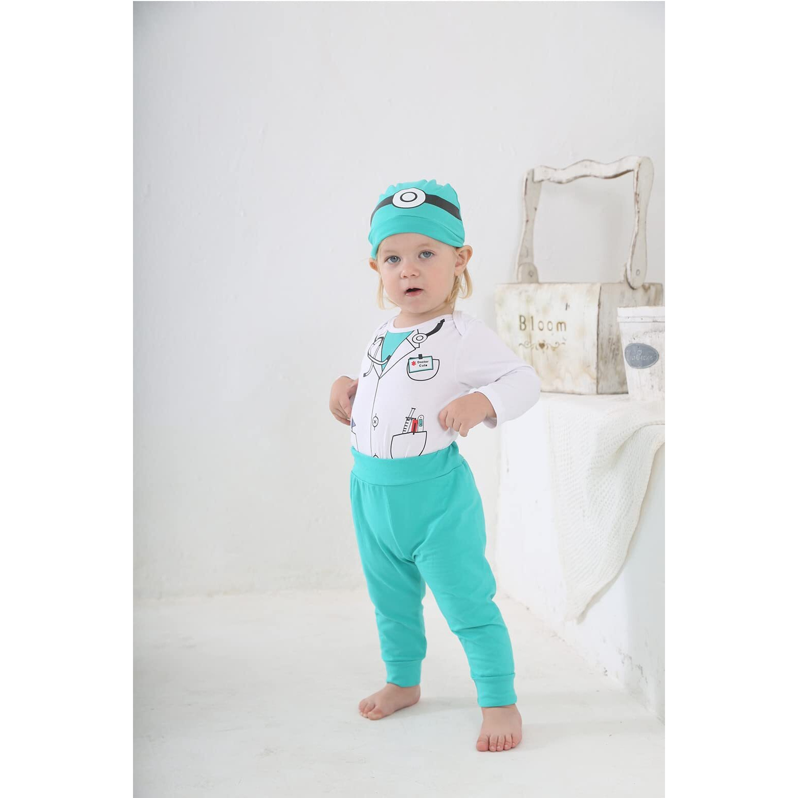 Singcoco Baby Boy Girl Costume Outfit Doctor Costume Outfit Surgeon Costume (Doctor  6-12 Months)