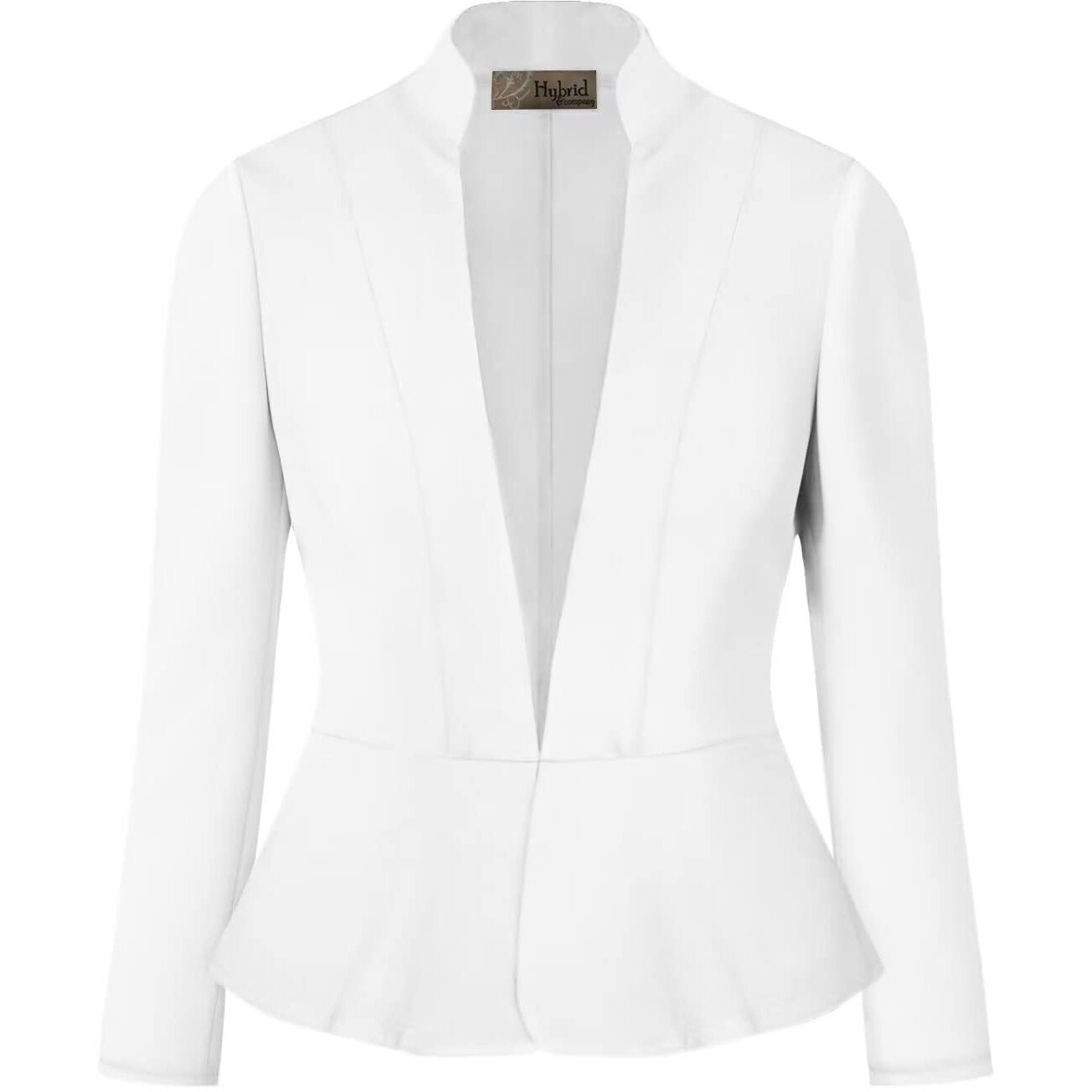 Women Super Comfy Ponte Office Blazer Jk1135 1073T White S