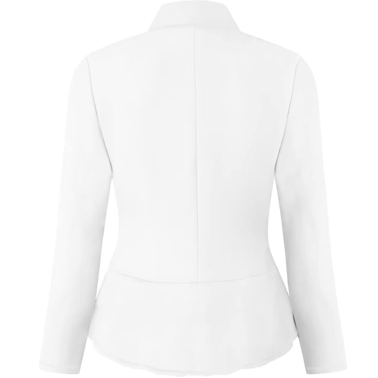 Women Super Comfy Ponte Office Blazer Jk1135 1073T White S