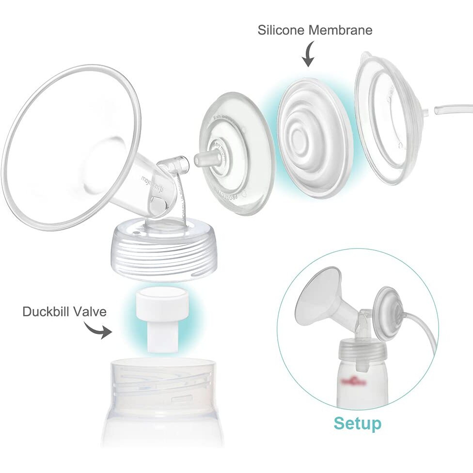 Maymom Pump Parts Compatible With Spectra S1 Spectra S2 Spectra Incl Duckbill Valve Replace Spectra Duckbill Valve Spectra S2 Replacement Parts Not Original Spectra Pump Parts (8 Duckbill 2 Membrane)
